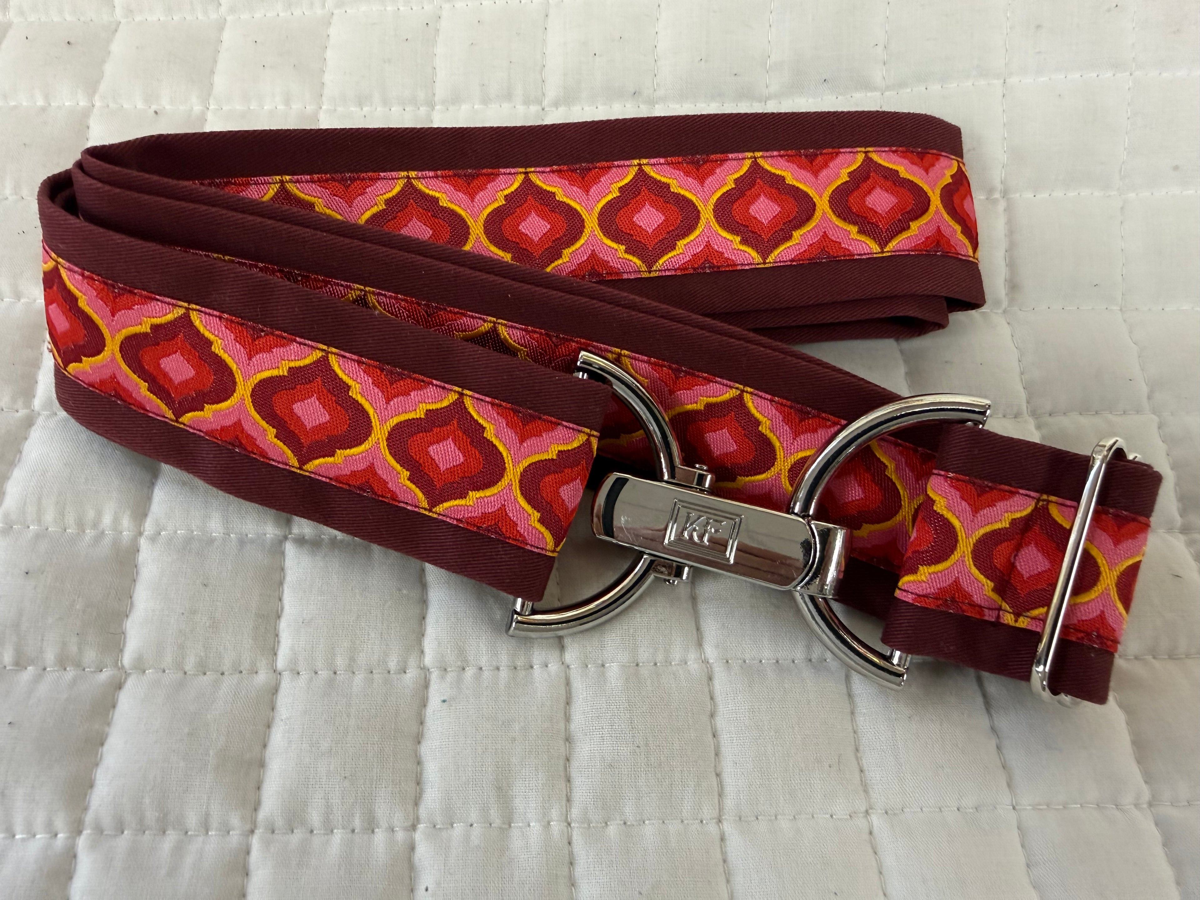 KF Clothing Red / Orange Ribbon Belt 1.5"