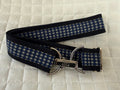 KF Clothing Navy Teardrop Ribbon Belt 1.5"
