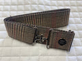 KF Clothing Black Houndstooth Ribbon Belt 1.5"
