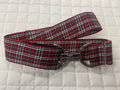 KF Clothing Red Plaid Ribbon Belt 1.5"