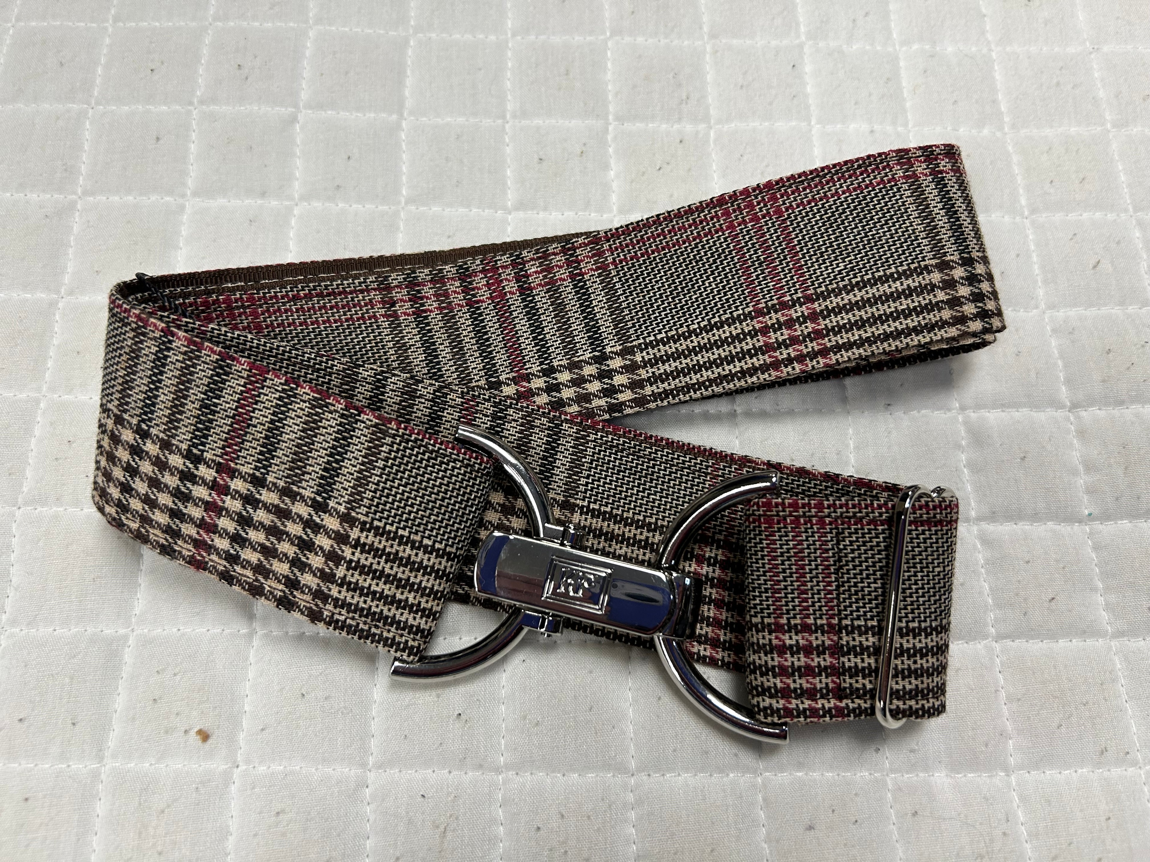 KF Clothing Tartan Brown Ribbon Belt 1.5"