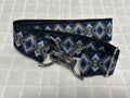 KF Clothing Blue Diamond Ribbon Belt 1.5"