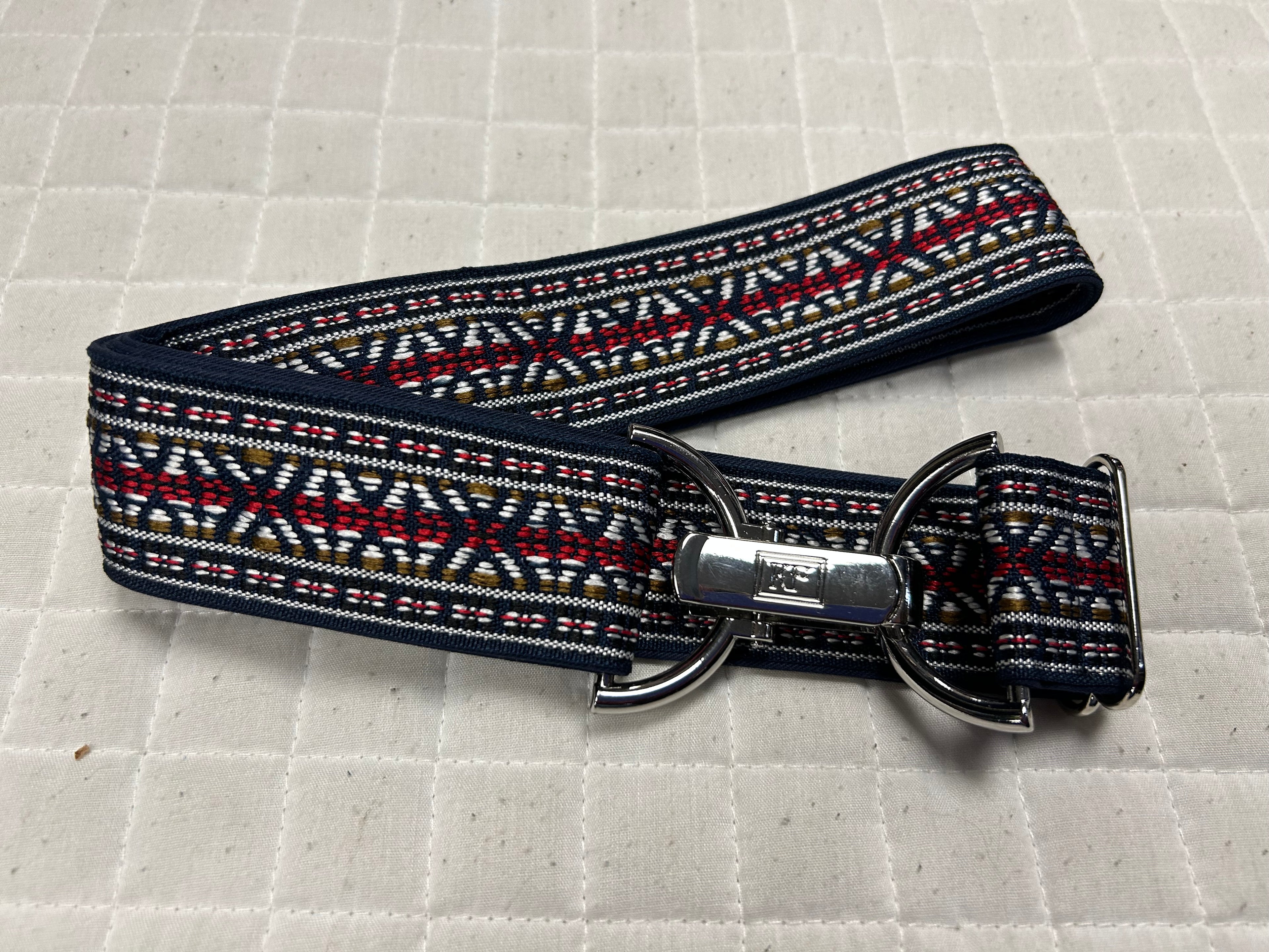 KF Clothing Burgundy Guitar Strap Ribbon Belt 1.5"