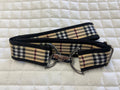 KF Clothing Tan / Red Plaid Ribbon Belt 1.5"