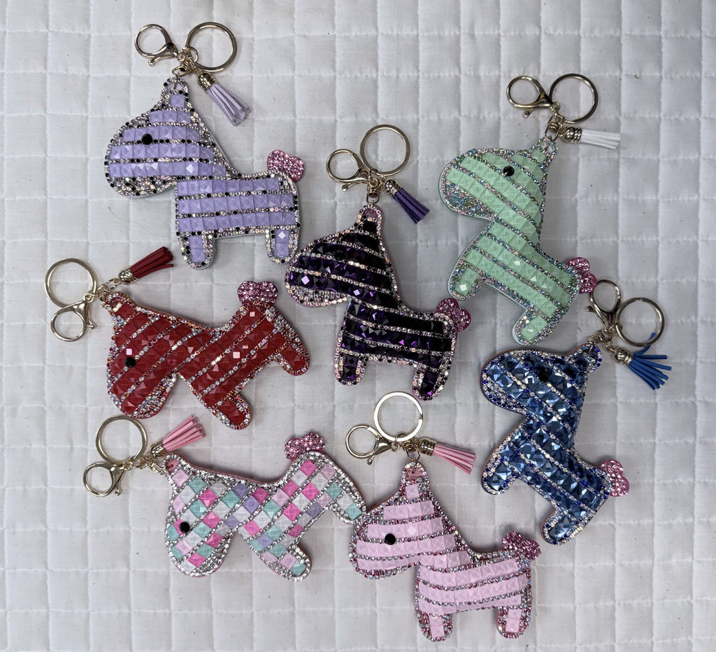 Rhinestone Horse Key Chains