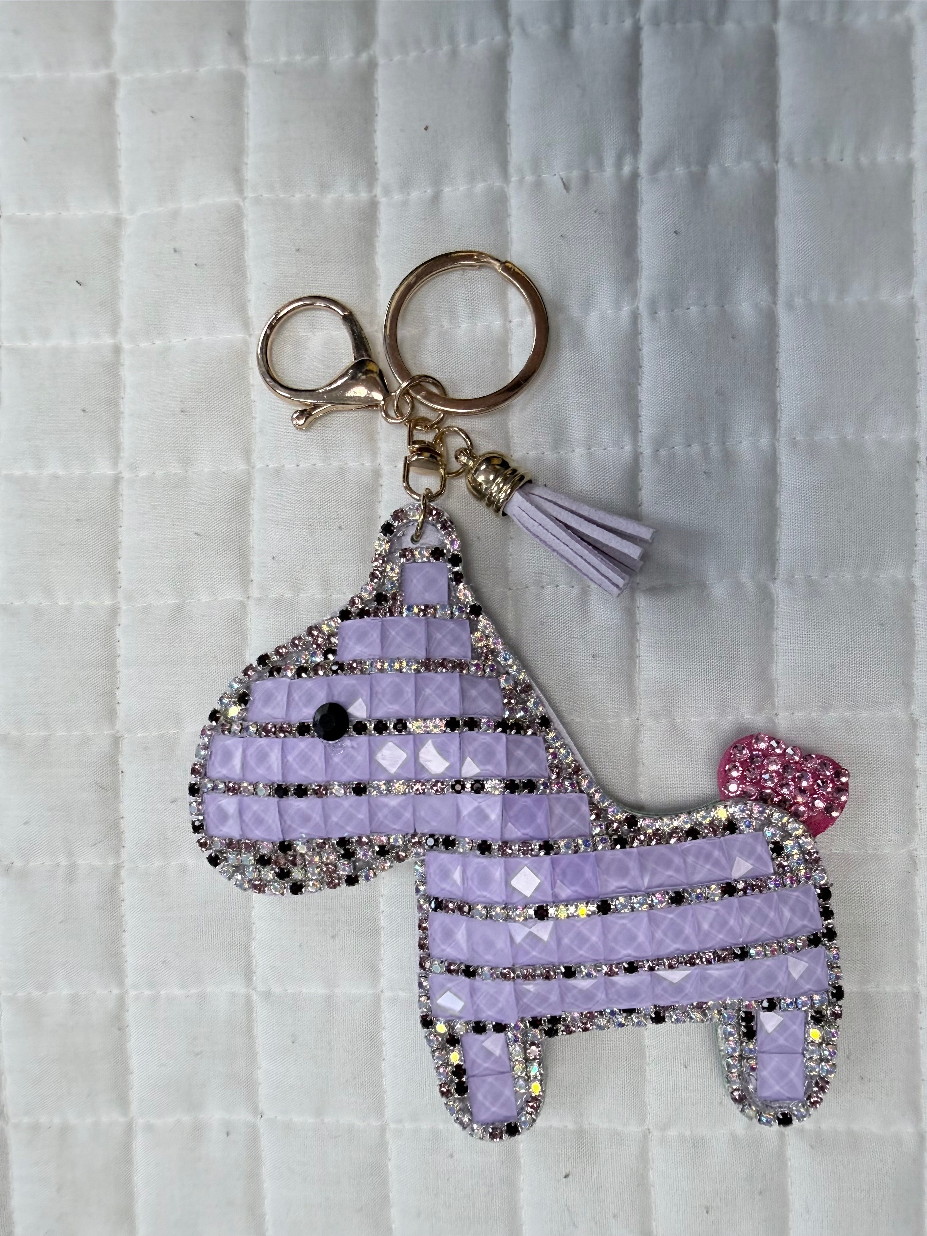 Rhinestone Horse Key Chains