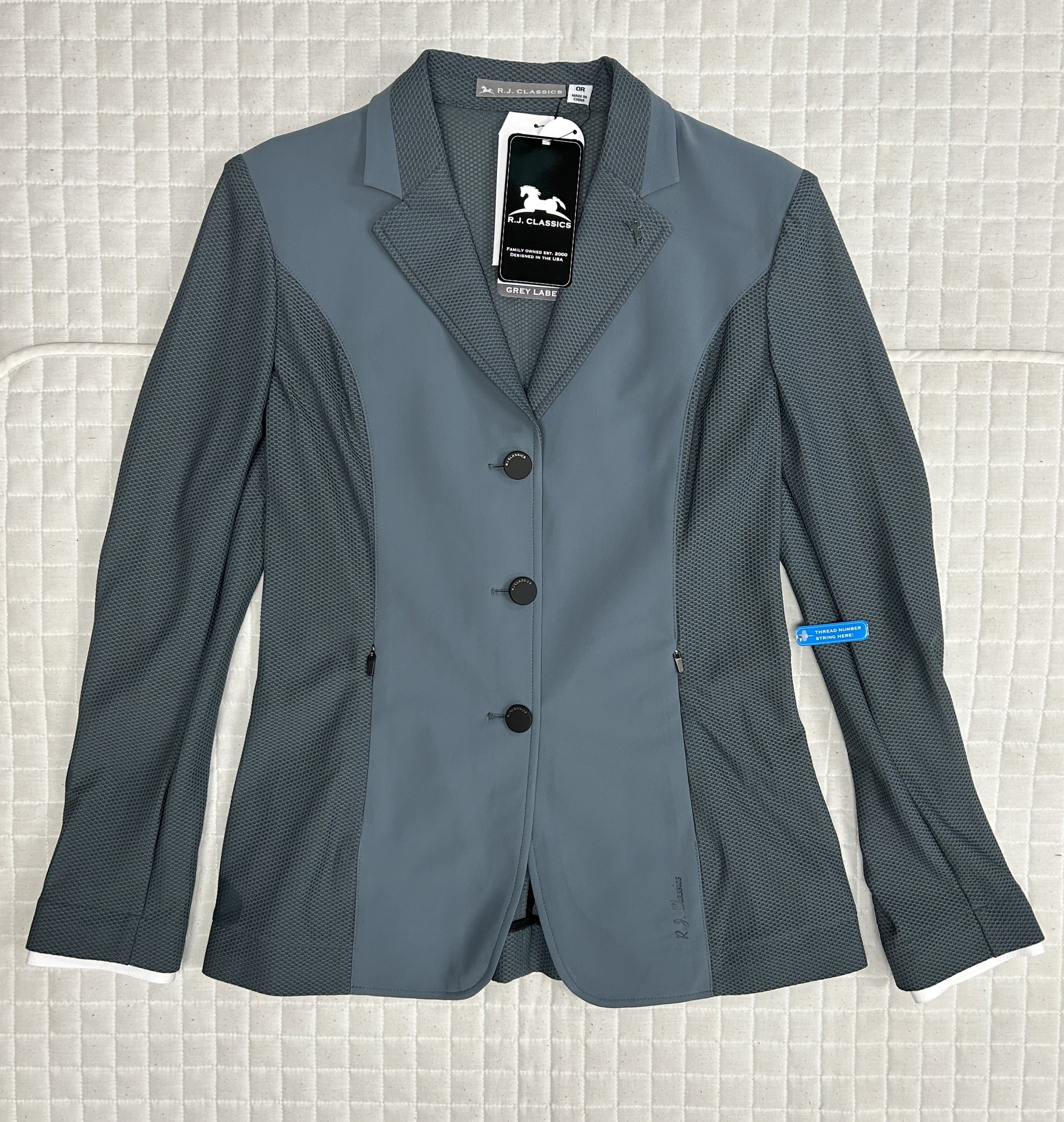 Girls RJ Classics Sea Slate Harmony Mesh Show Jacket