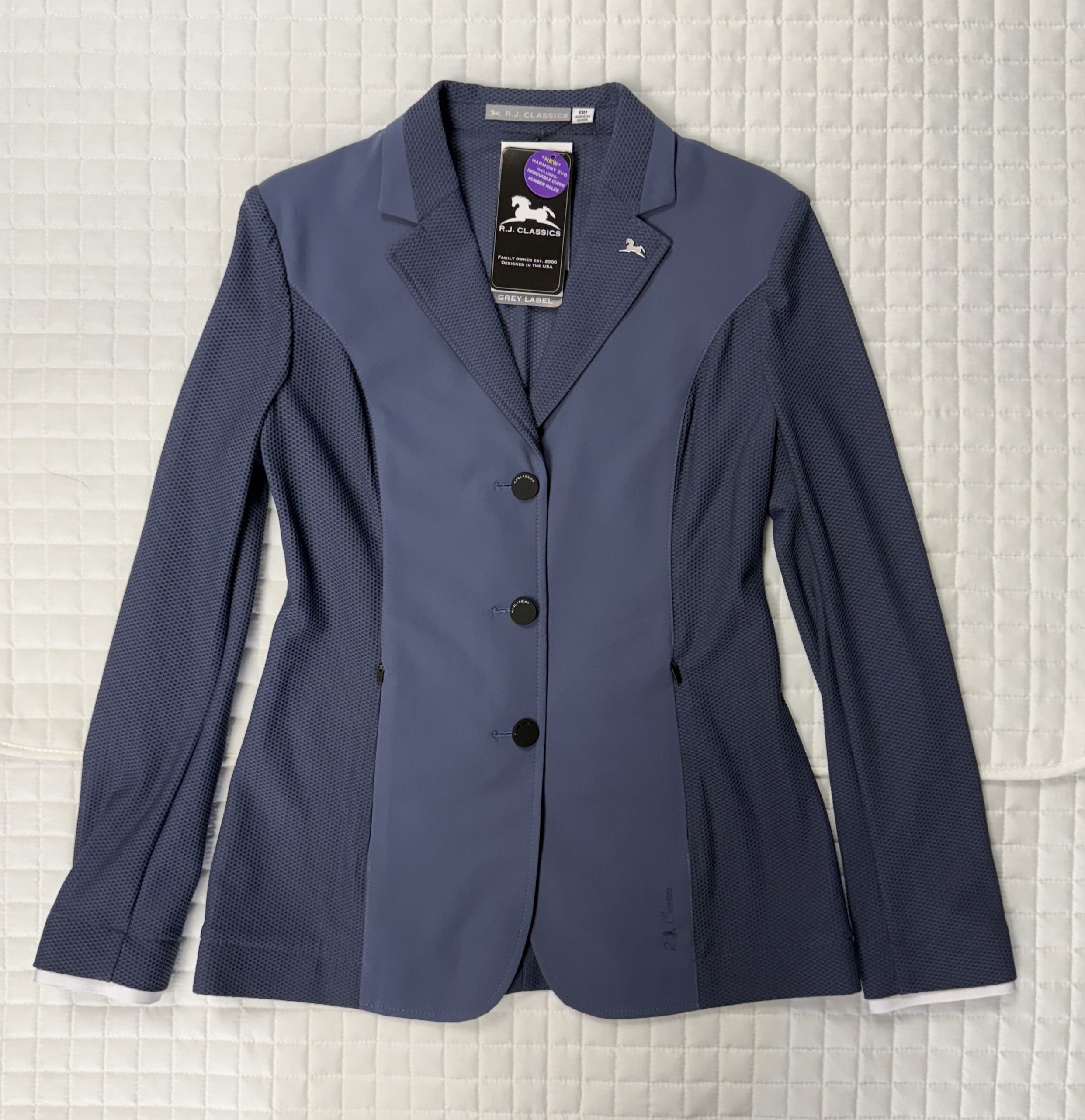 Girls RJ Classics Odyssey Grey Harmony Evo Jr Mesh Show Jacket