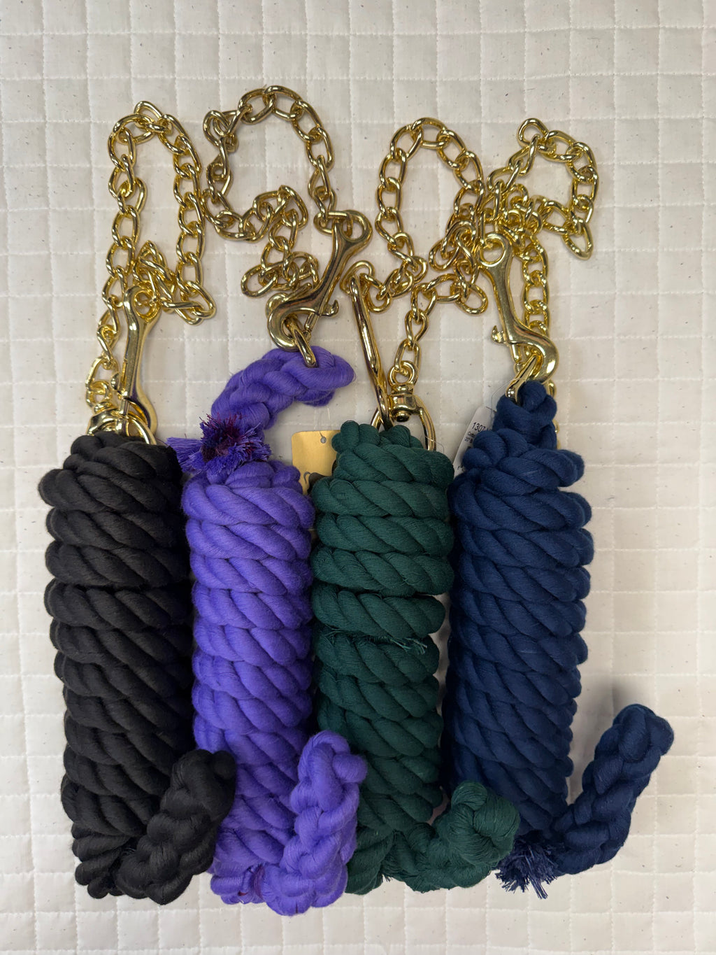 Heavy Cotton Lead Rope w Chain