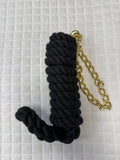 Heavy Cotton Lead Rope w Chain