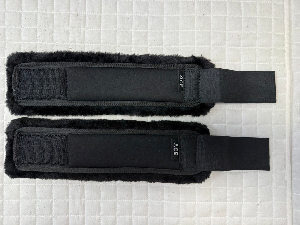 PRO4MANCE Black Fleece Pastern Wraps