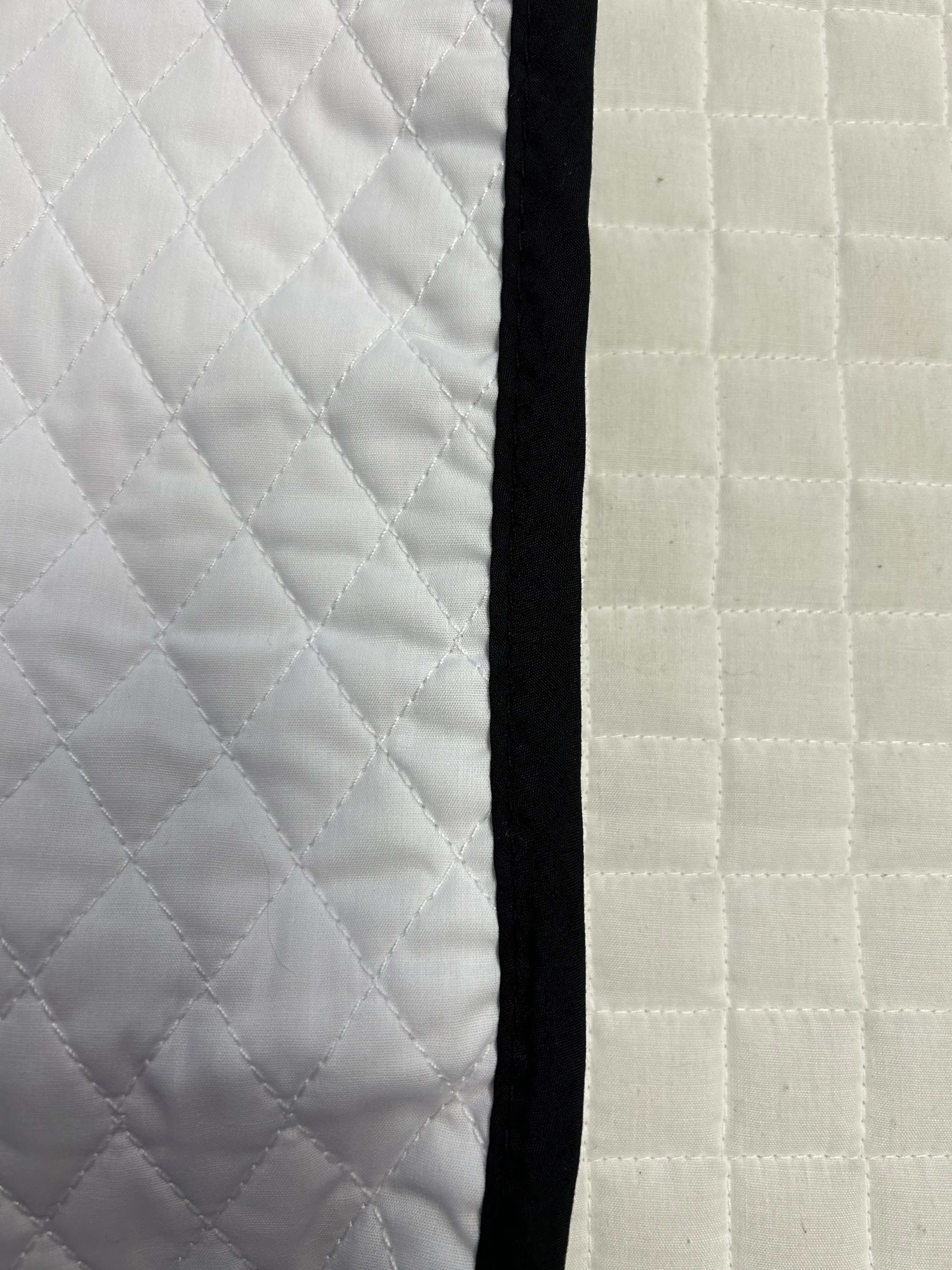 White w Colored Trim Baby Pad