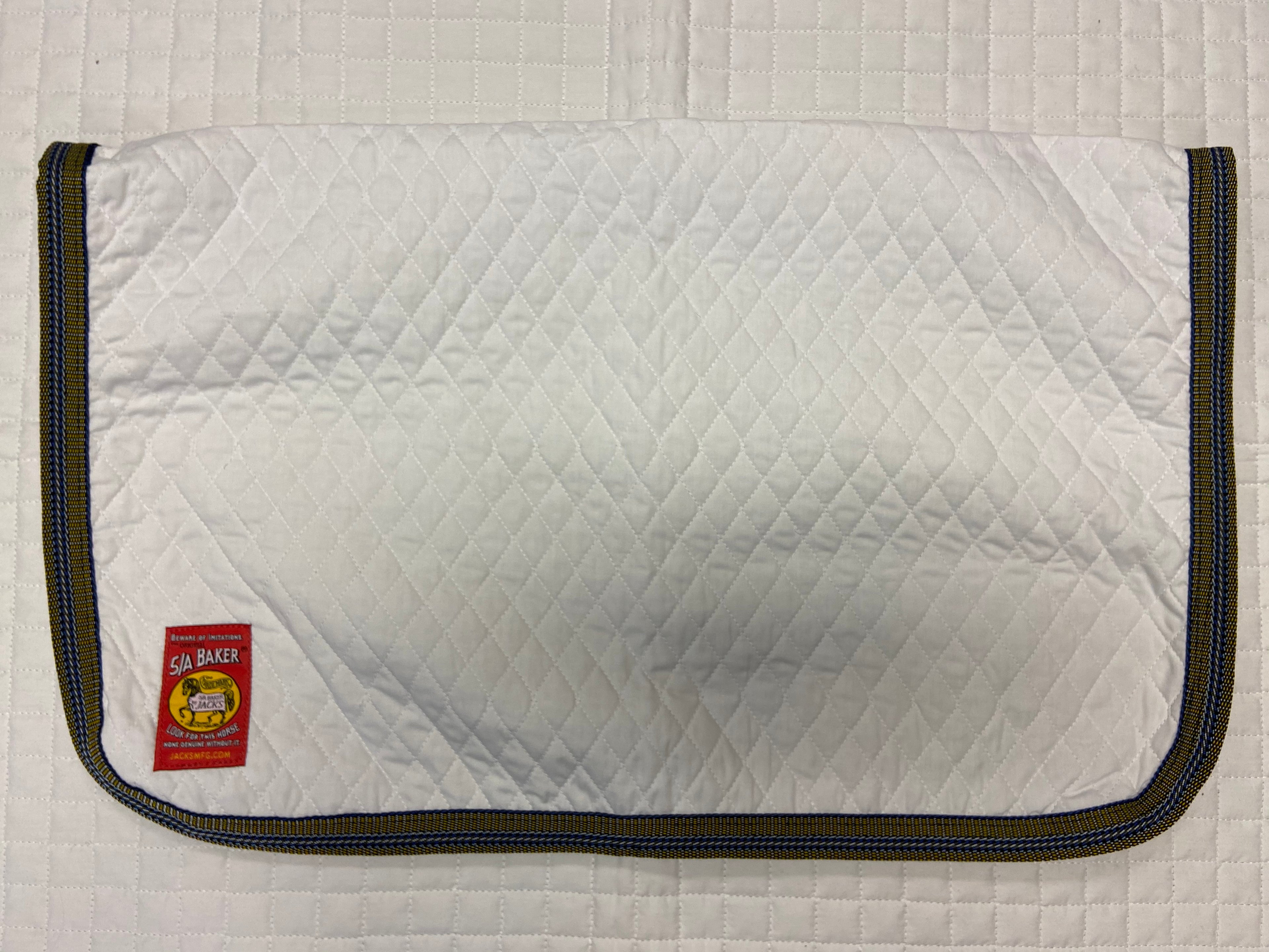 White w Baker Trim Baby Pad