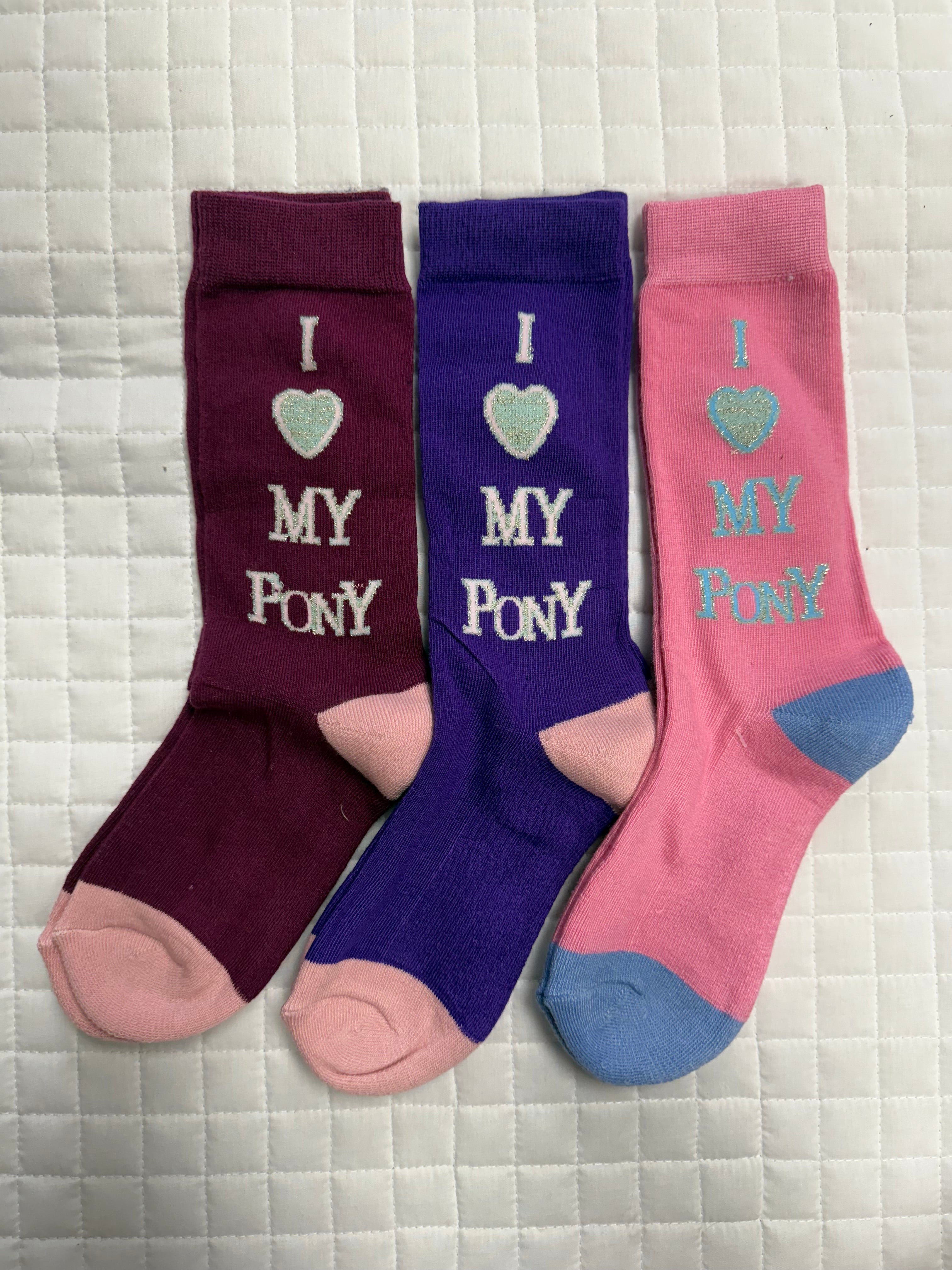 Kids I Love My Pony Cotton Socks