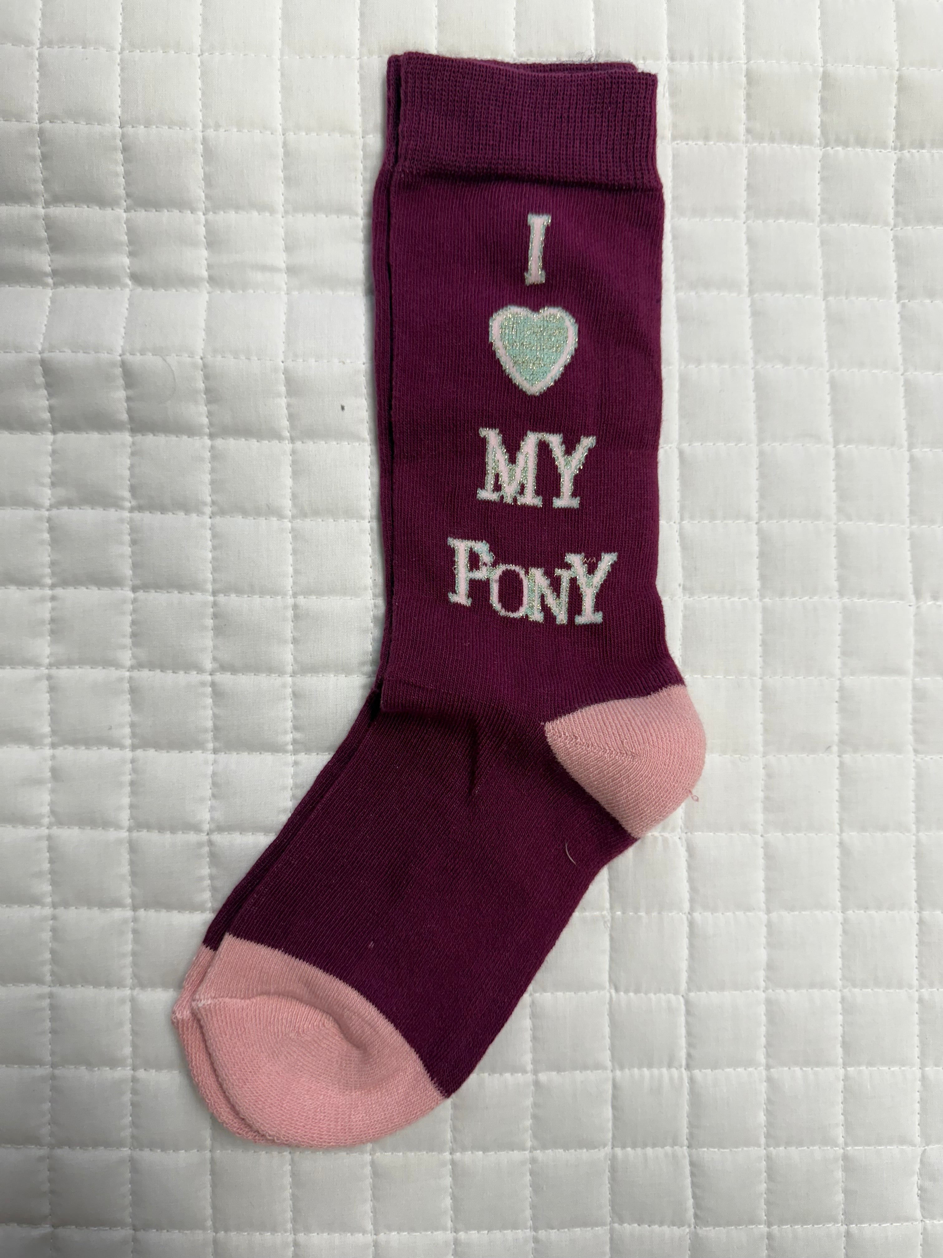 Kids I Love My Pony Cotton Socks
