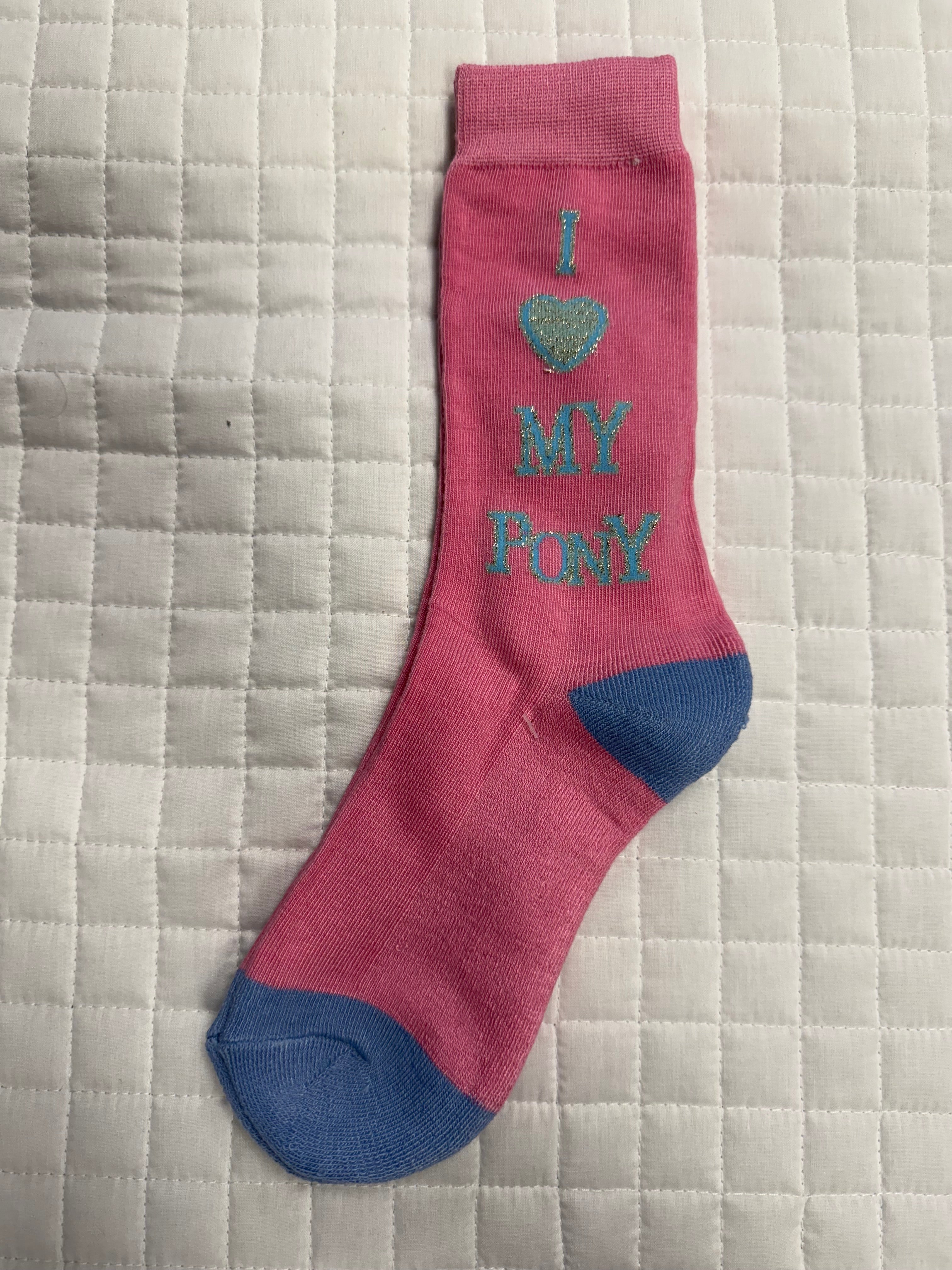 Kids I Love My Pony Cotton Socks