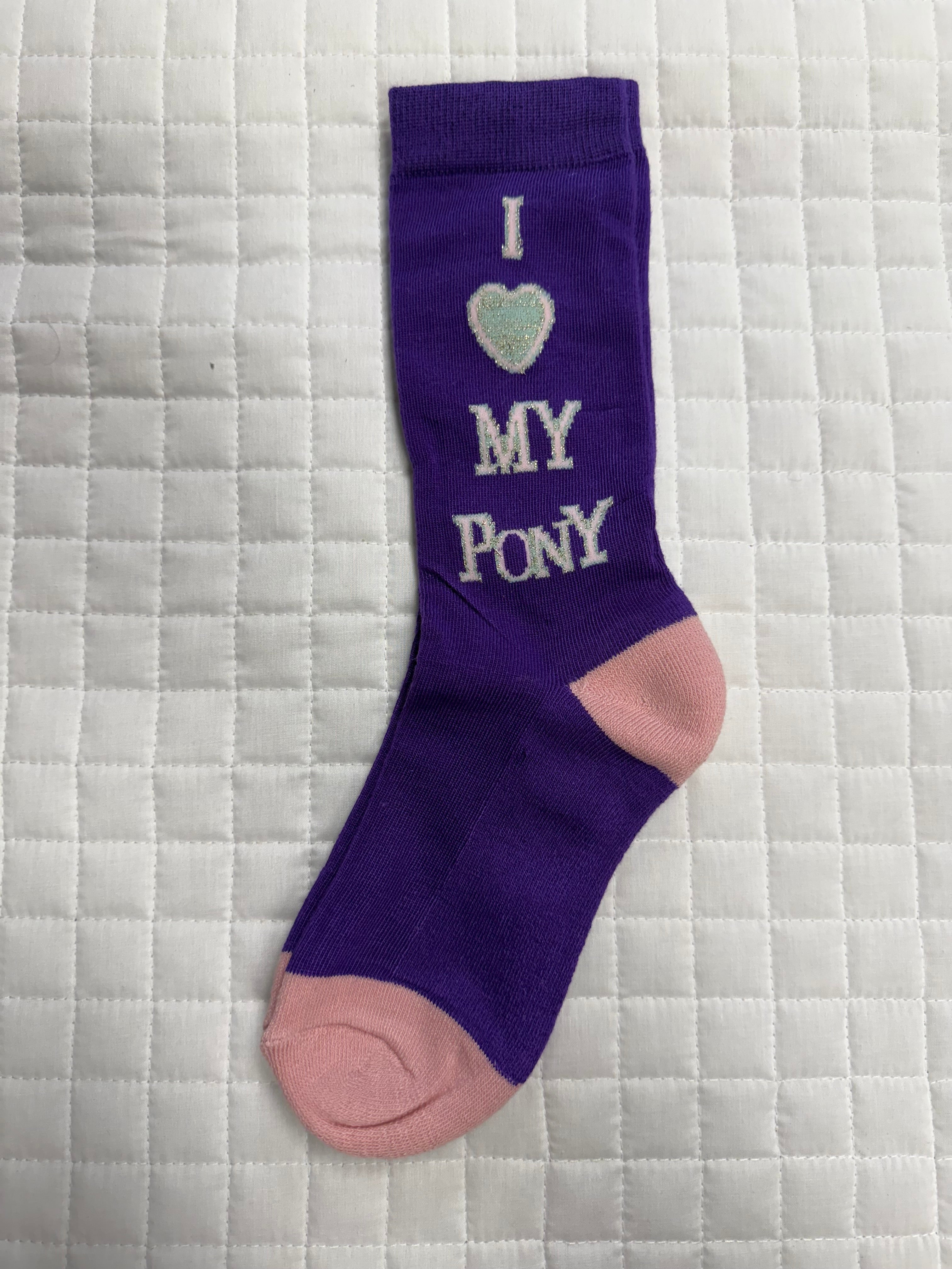 Kids I Love My Pony Cotton Socks