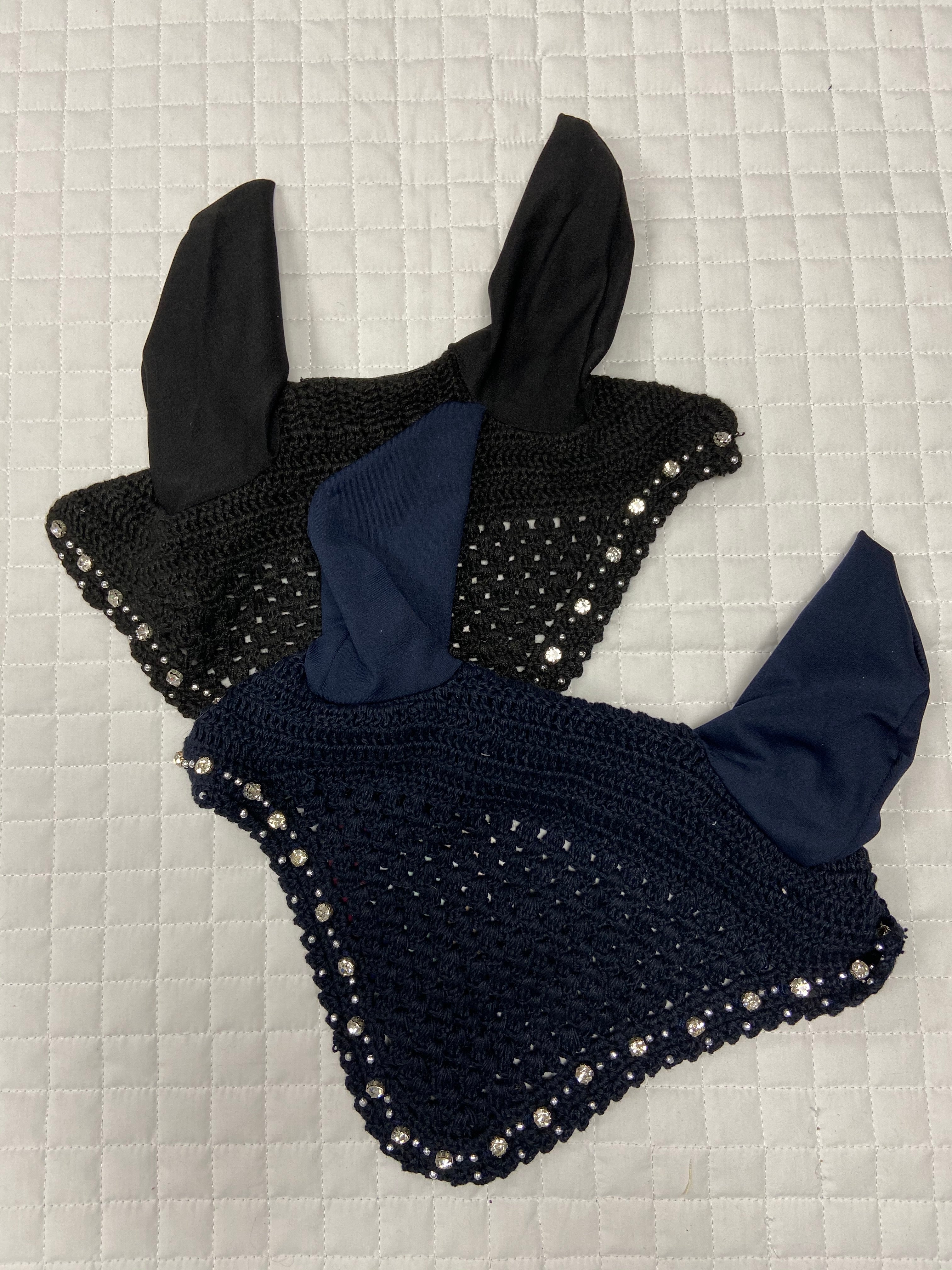 Equine Couture Fly Bonnet with Crystals