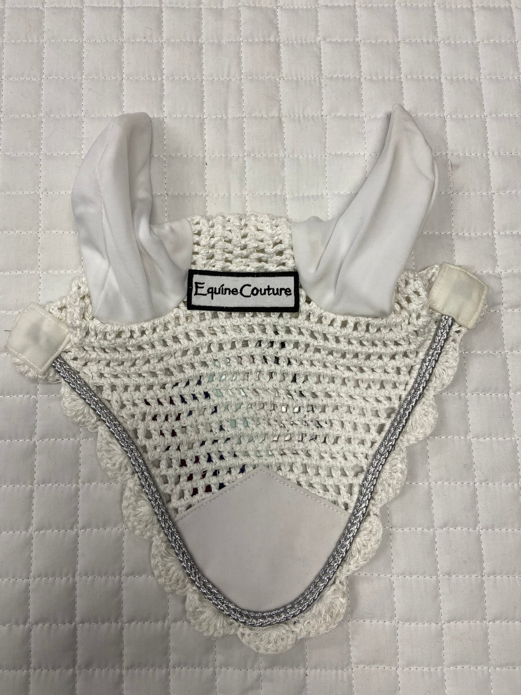 Equine Couture Fly Bonnet with Silver Rope