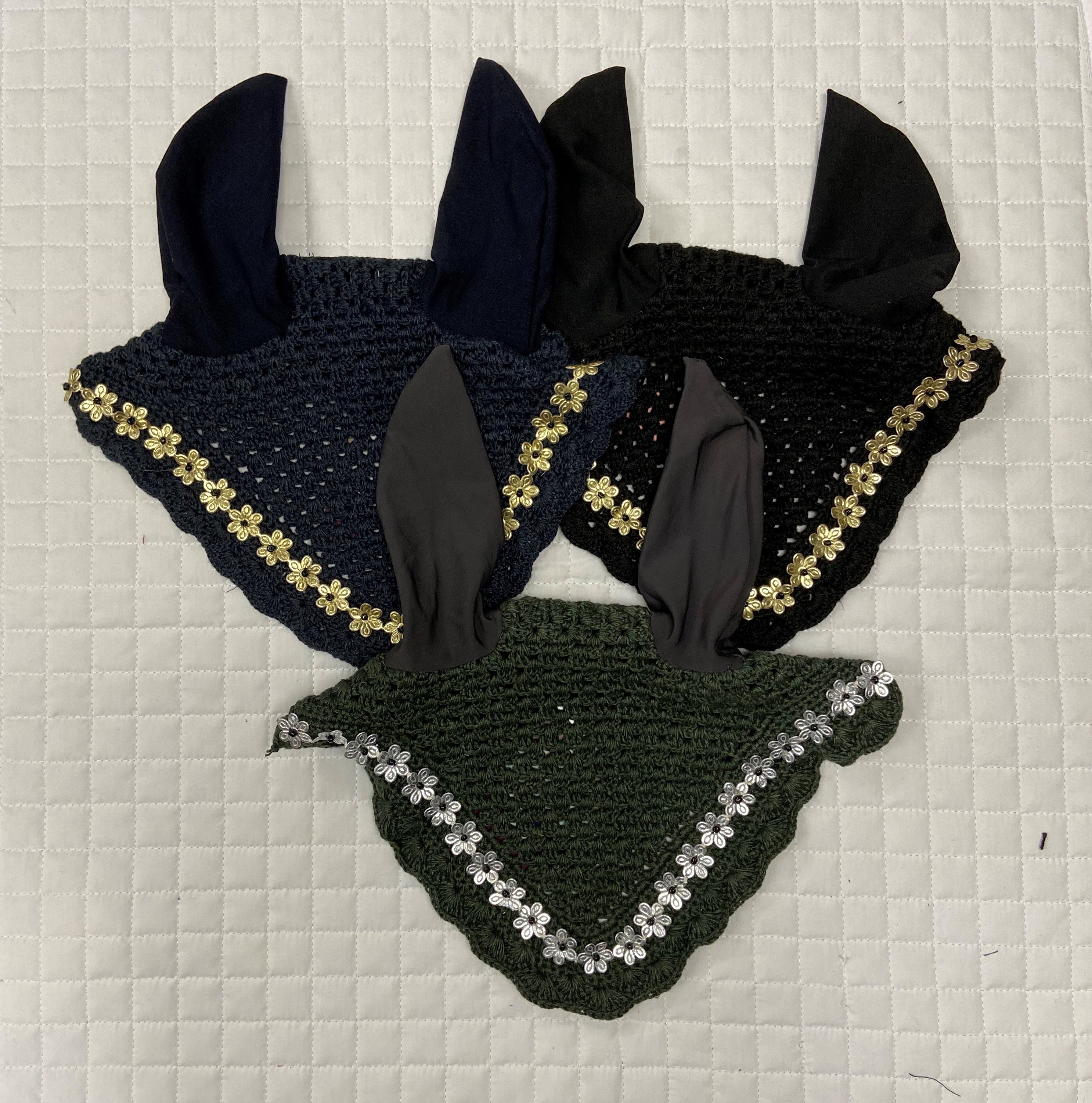 Equine Couture Fly Bonnet w Flowers