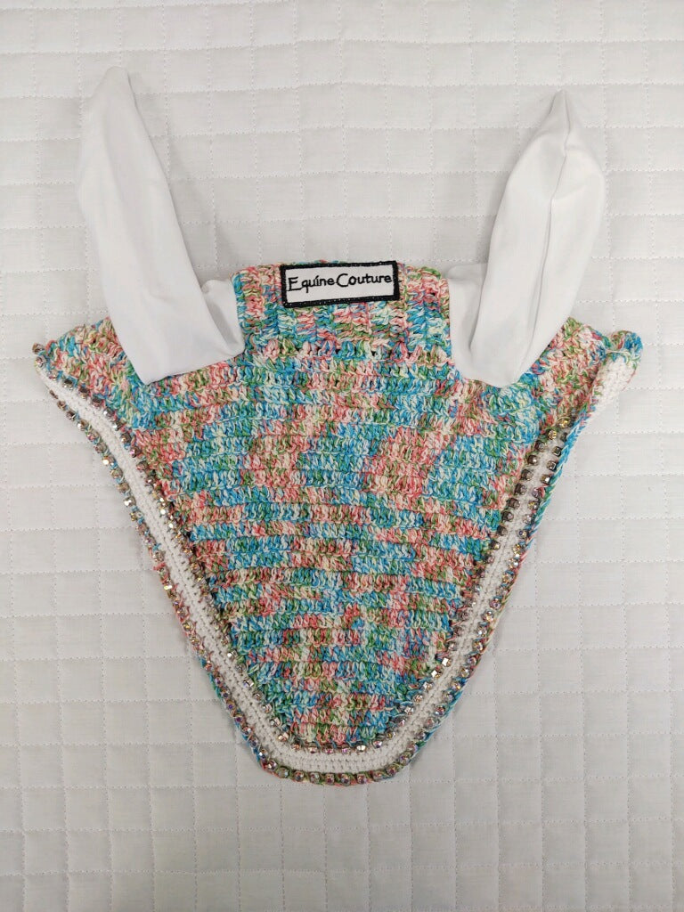 Equine Couture Fly Bonnet Rainbow