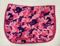 Equine Couture Pink Camo Horses Saddle Pad