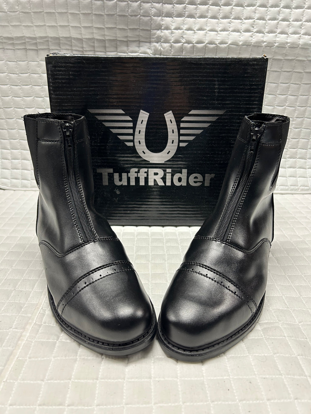 Tuff Rider Ladies Fleece Lined Zip Paddock Boots