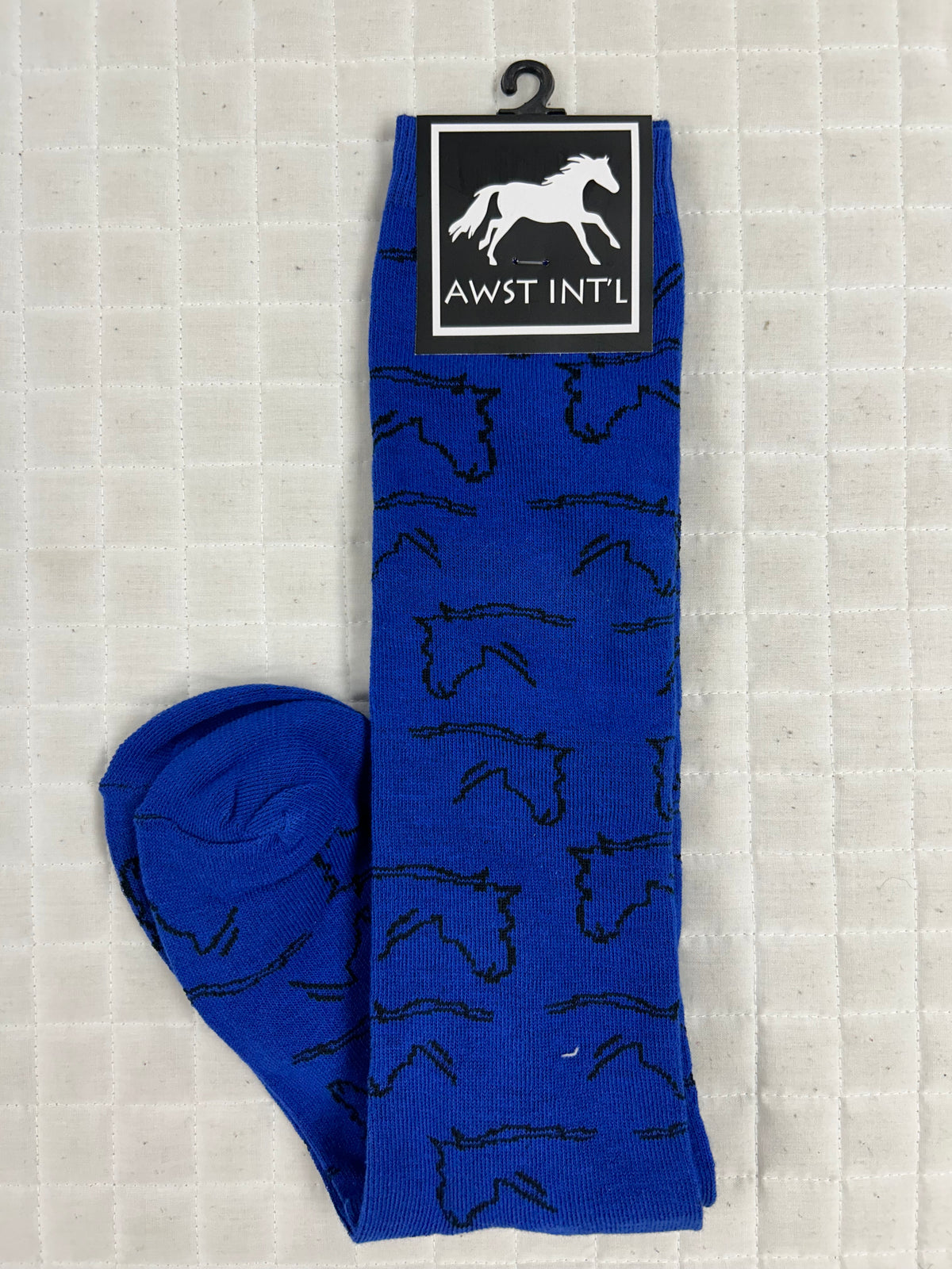 Ladies Horseshoe Blossoms Knee Socks