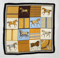 Horses In Blankets Silky Scarf