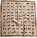 Horses Silk Satin Scarf