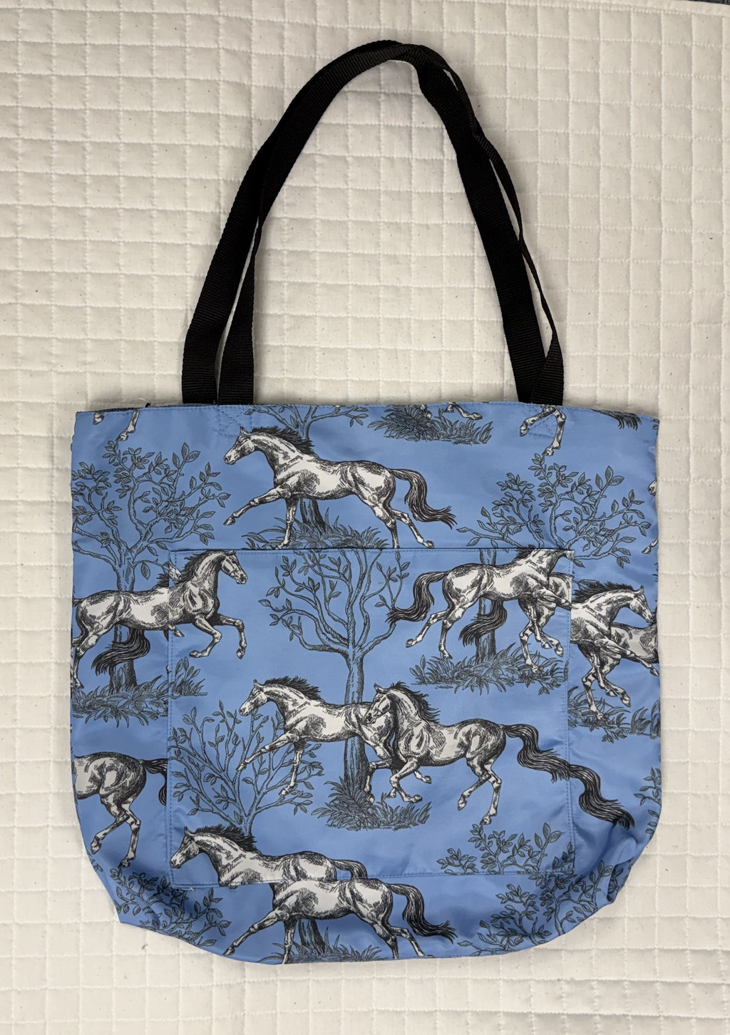 AWST Lila Equestrian Theme Patterned Totes