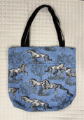 AWST Lila Equestrian Theme Patterned Totes