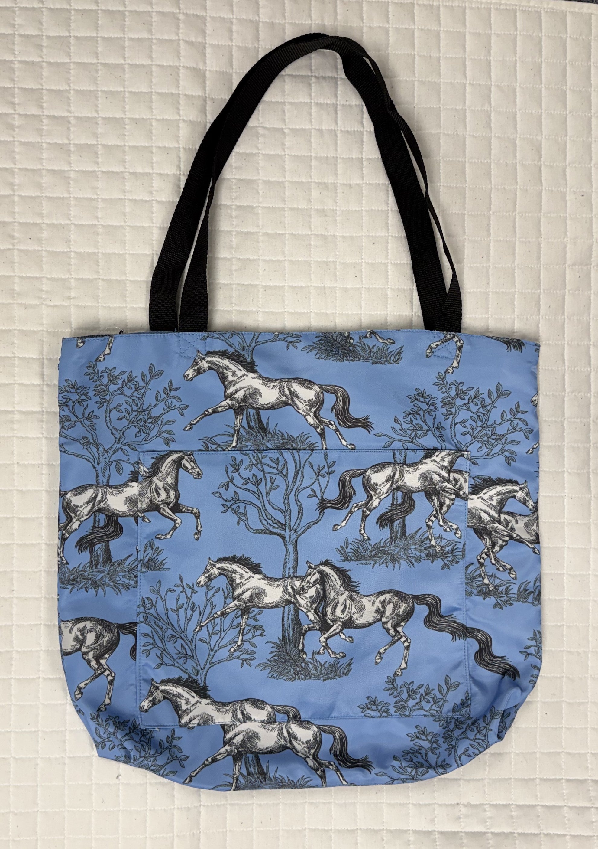 AWST Lila Equestrian Theme Patterned Totes