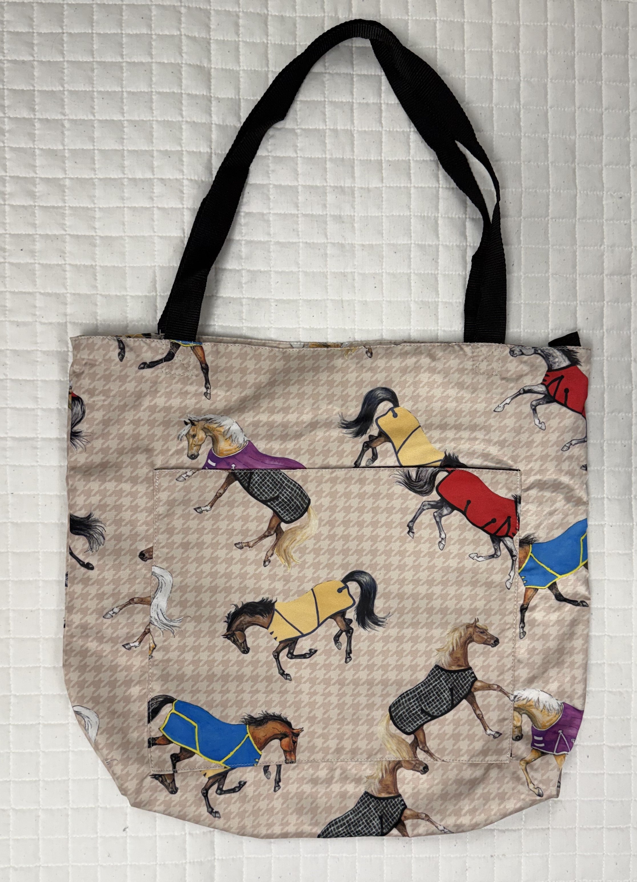 AWST Lila Equestrian Theme Patterned Totes