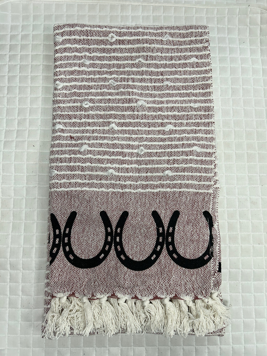 Horseshoe Cotton Throw Blanket
