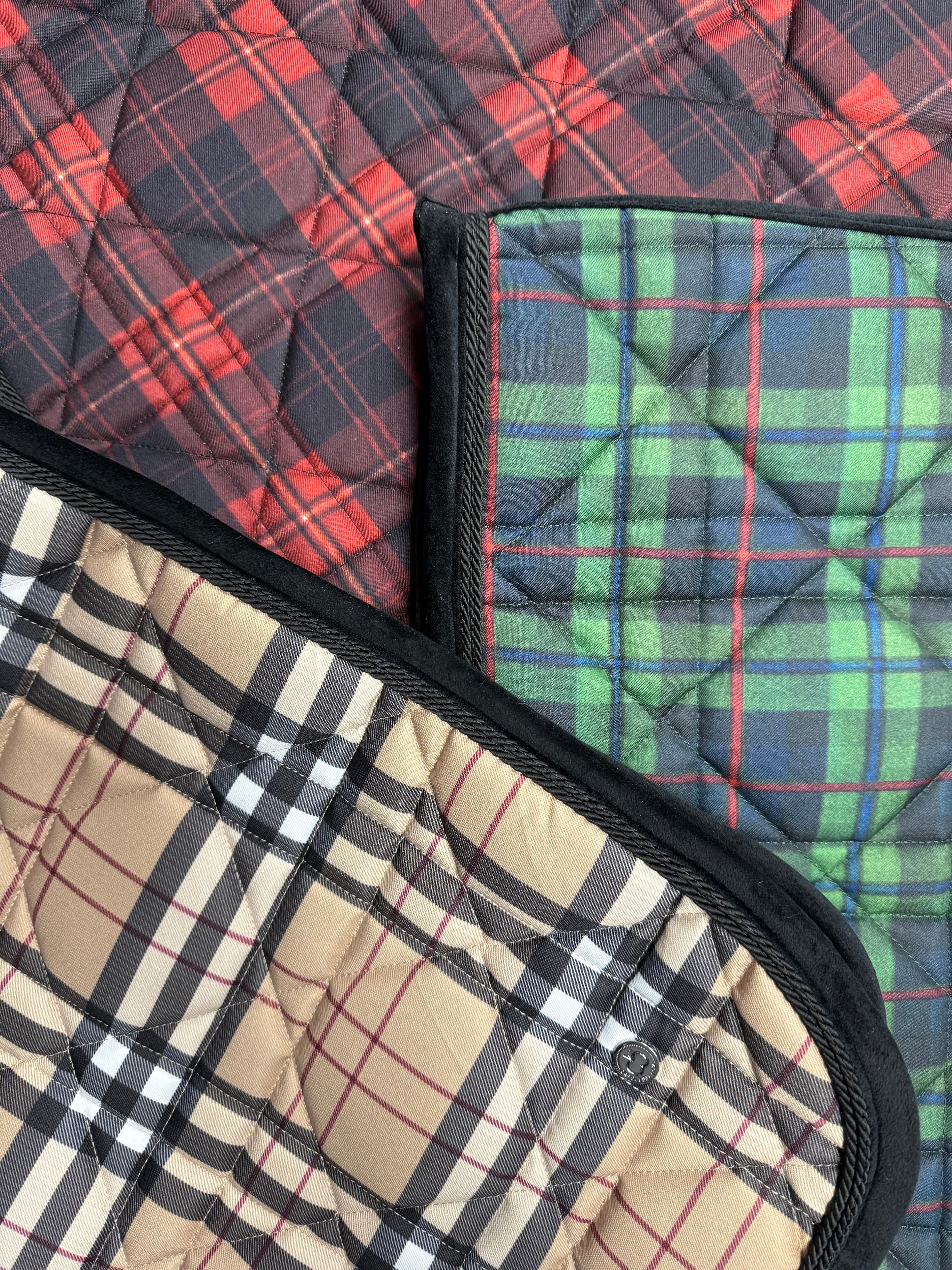 Dapple Bay Plaid All Purpose Saddle Pads