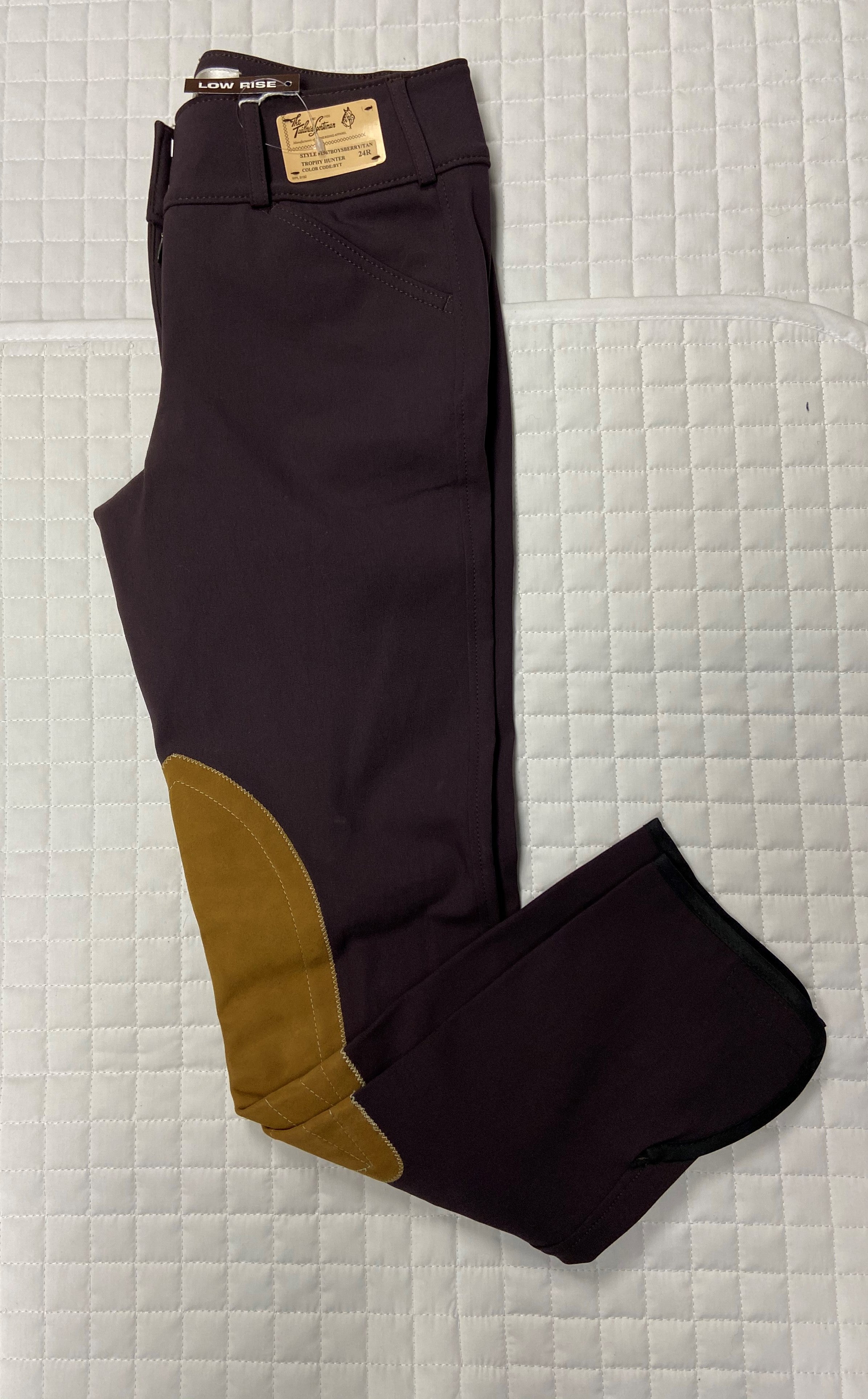 *SALE* Tailored Sportsman Color LOW RISE Ladies Breeches Velcro Bottom