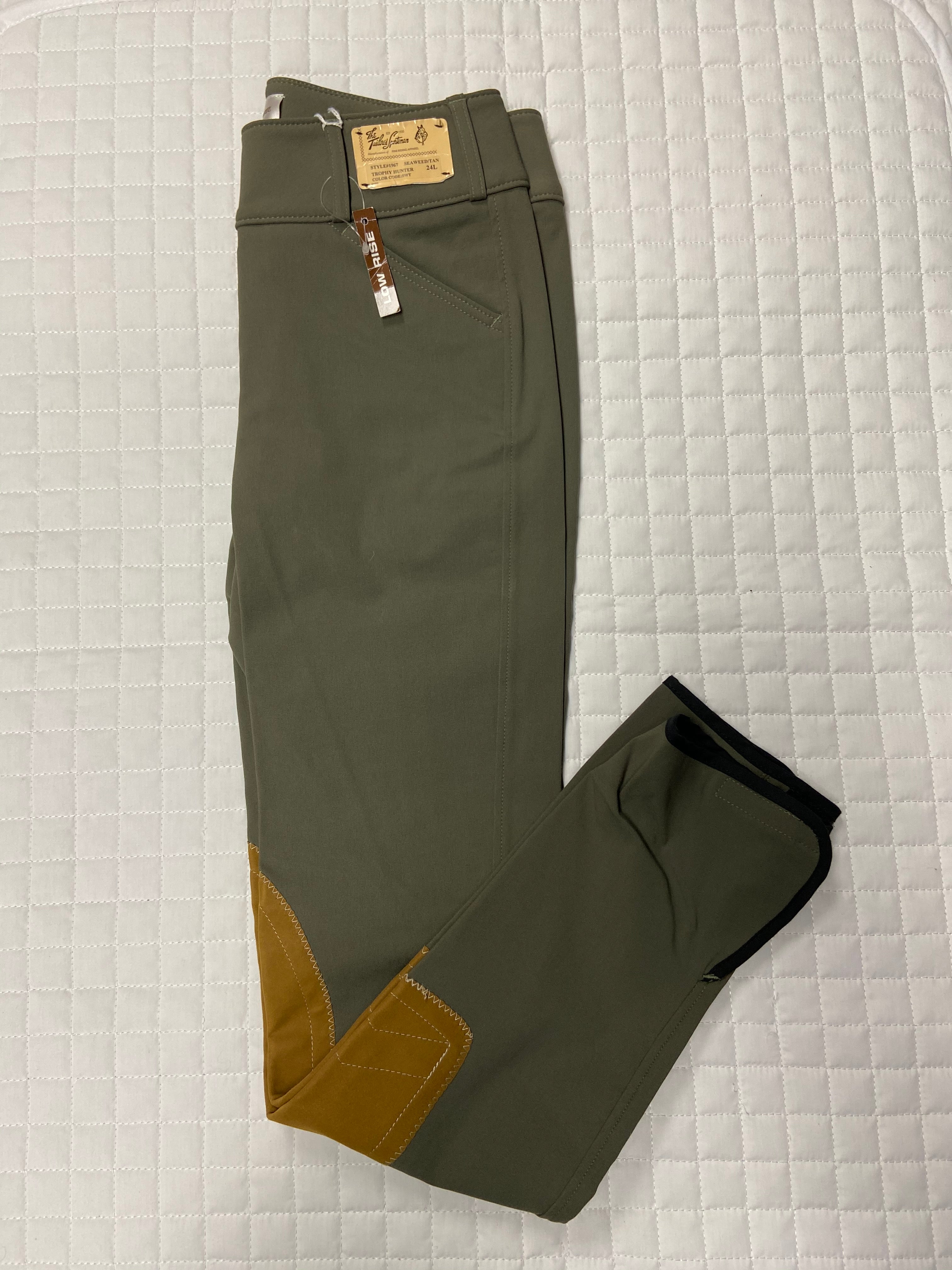 *SALE* Tailored Sportsman Color LOW RISE Ladies Breeches Velcro Bottom