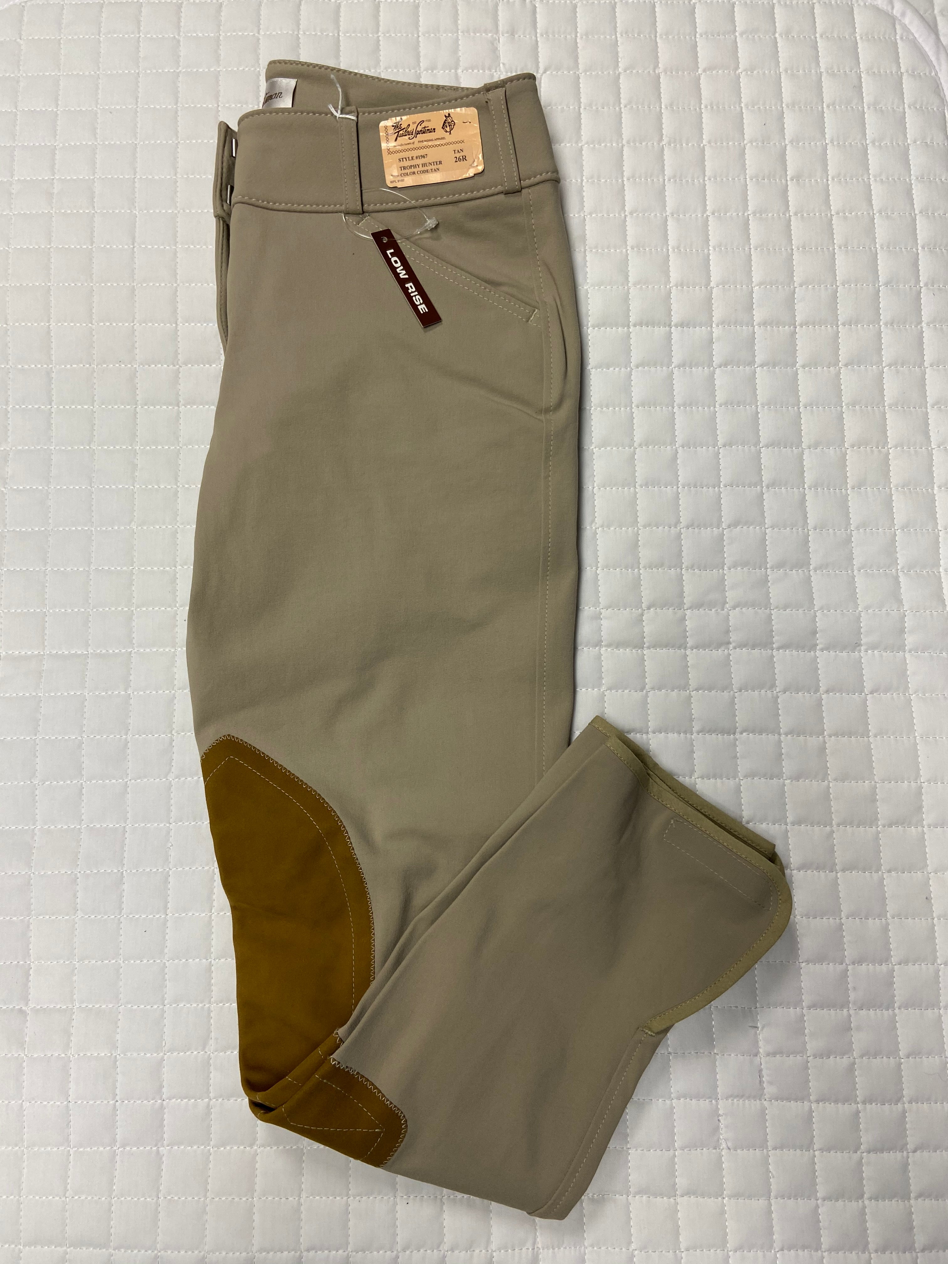 *SALE* Tailored Sportsman Tan LOW RISE Ladies Breeches Velcro Bottom