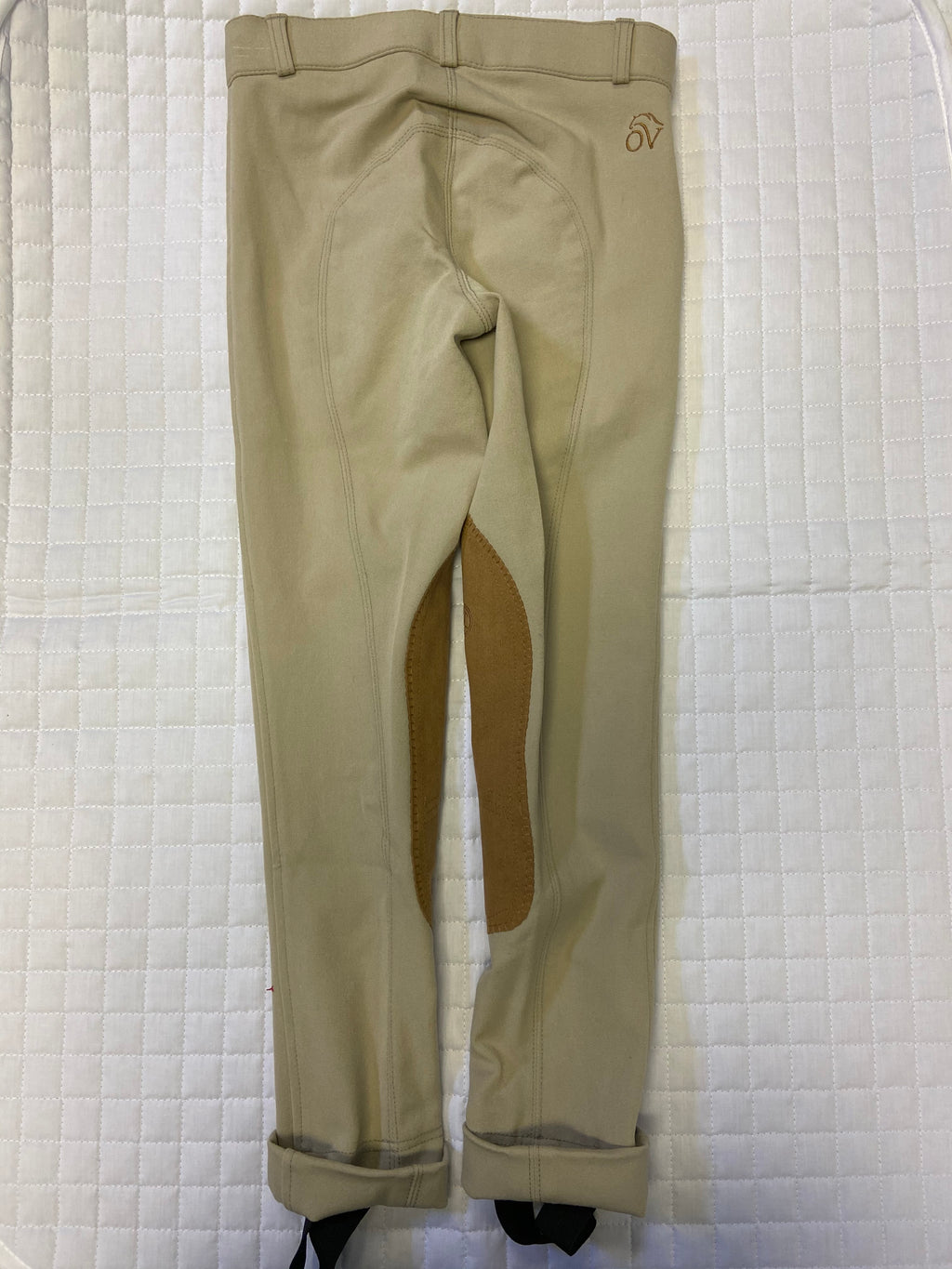 Girls Ovation Euroweave Jods Tan