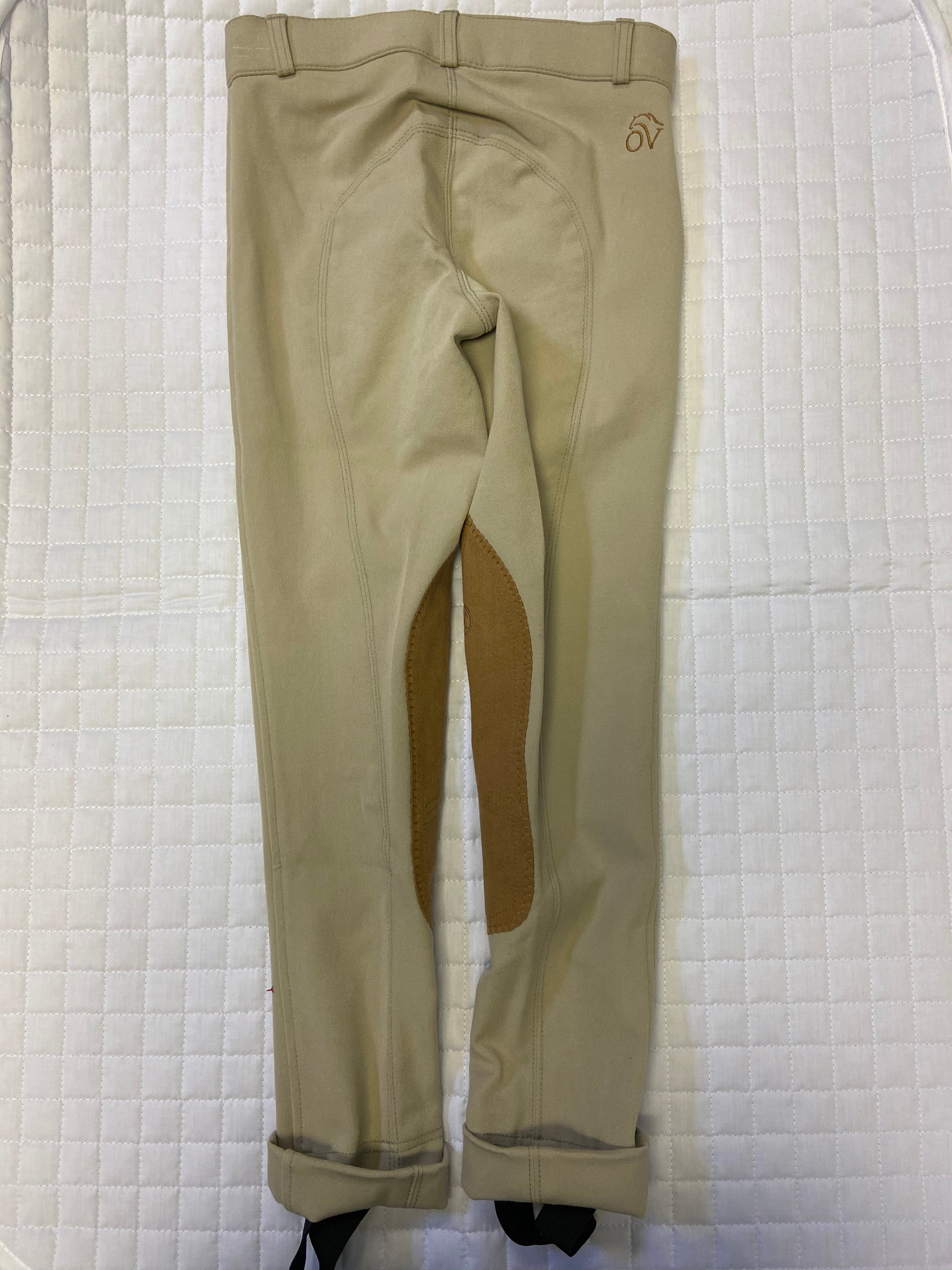 Girls Ovation Euroweave Jods Tan