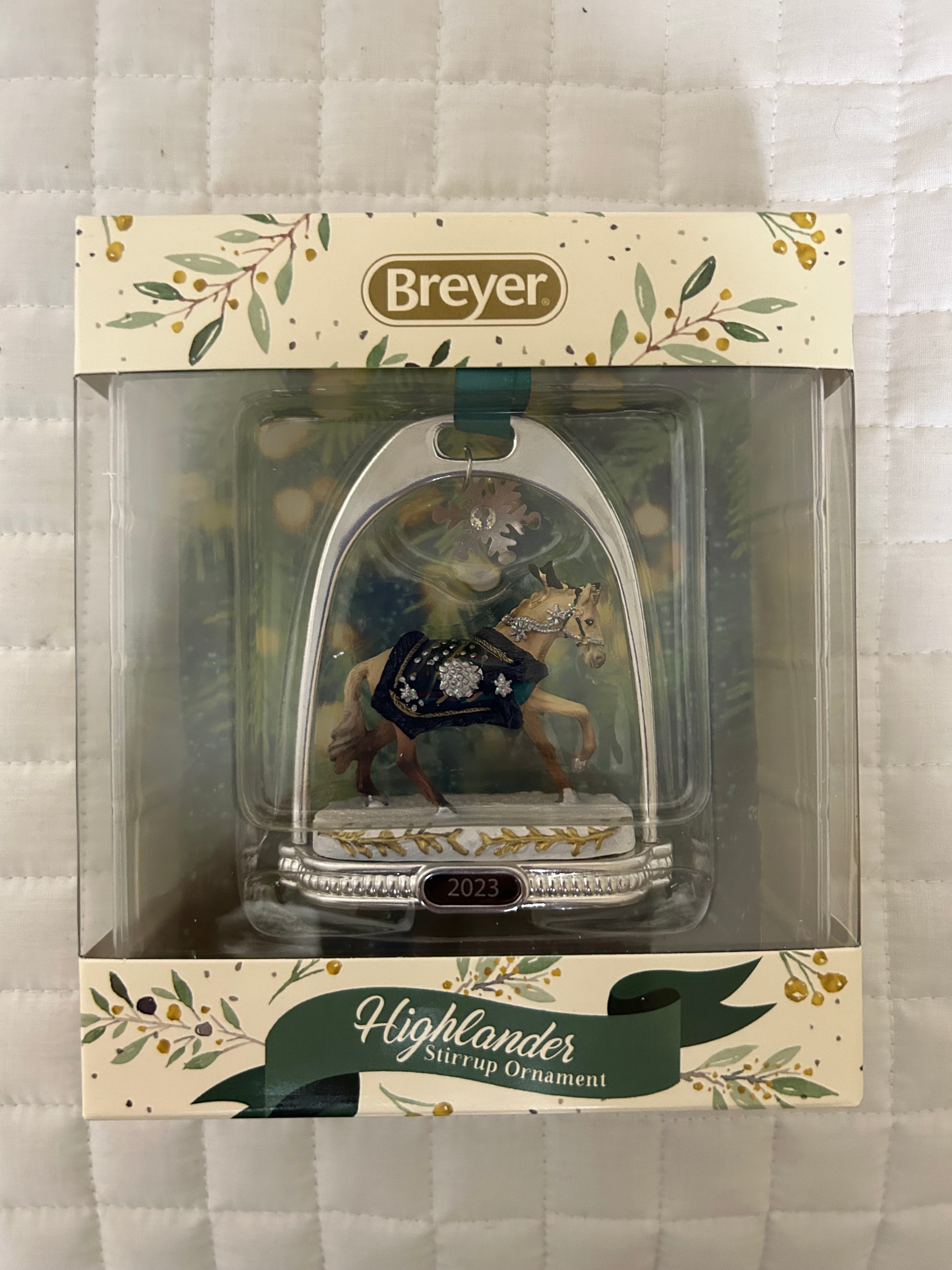 Breyer Highlander Holiday Stirrup Ornament 2023