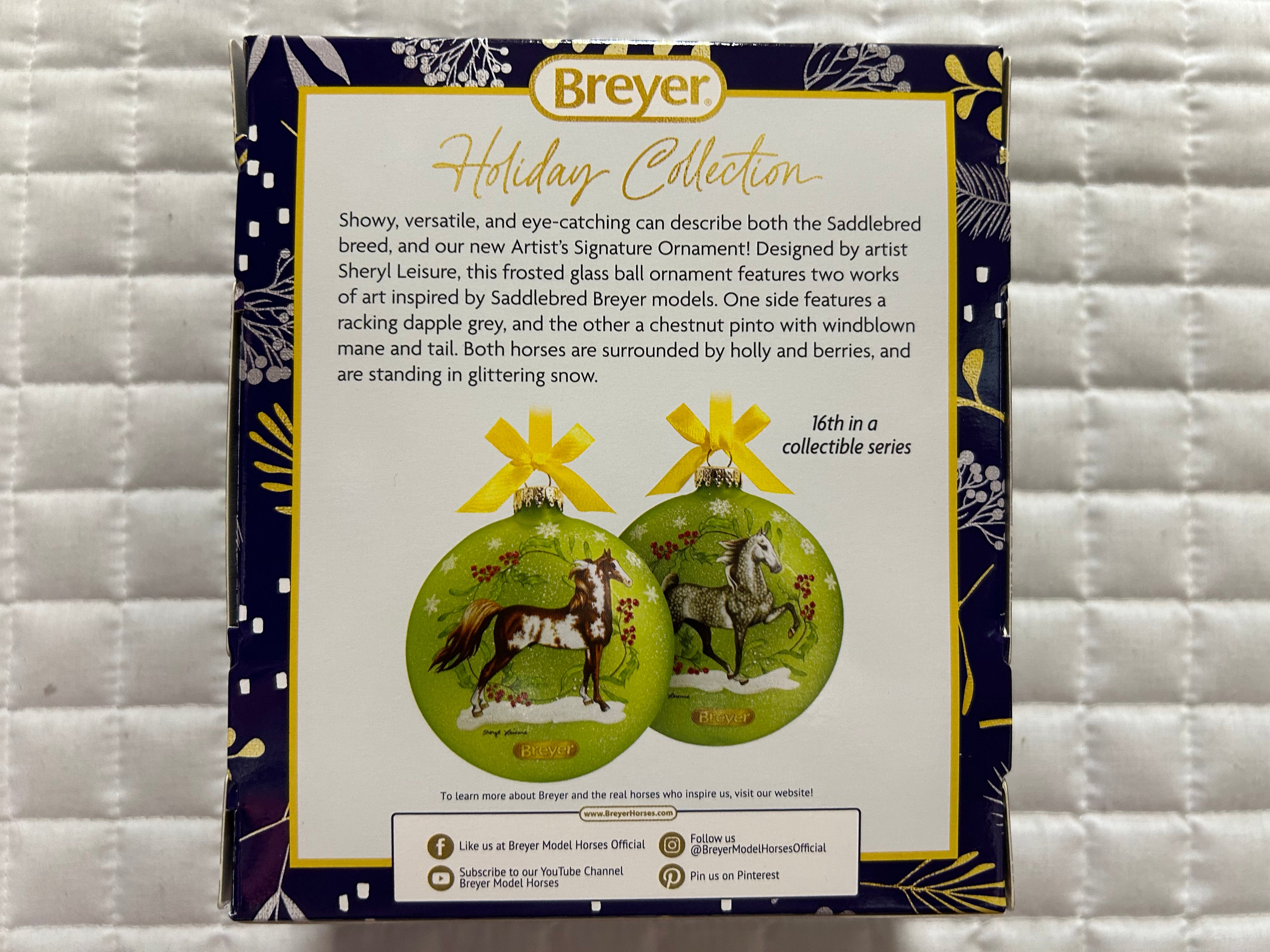 Breyer Artist Signature Holiday Ornament 2024