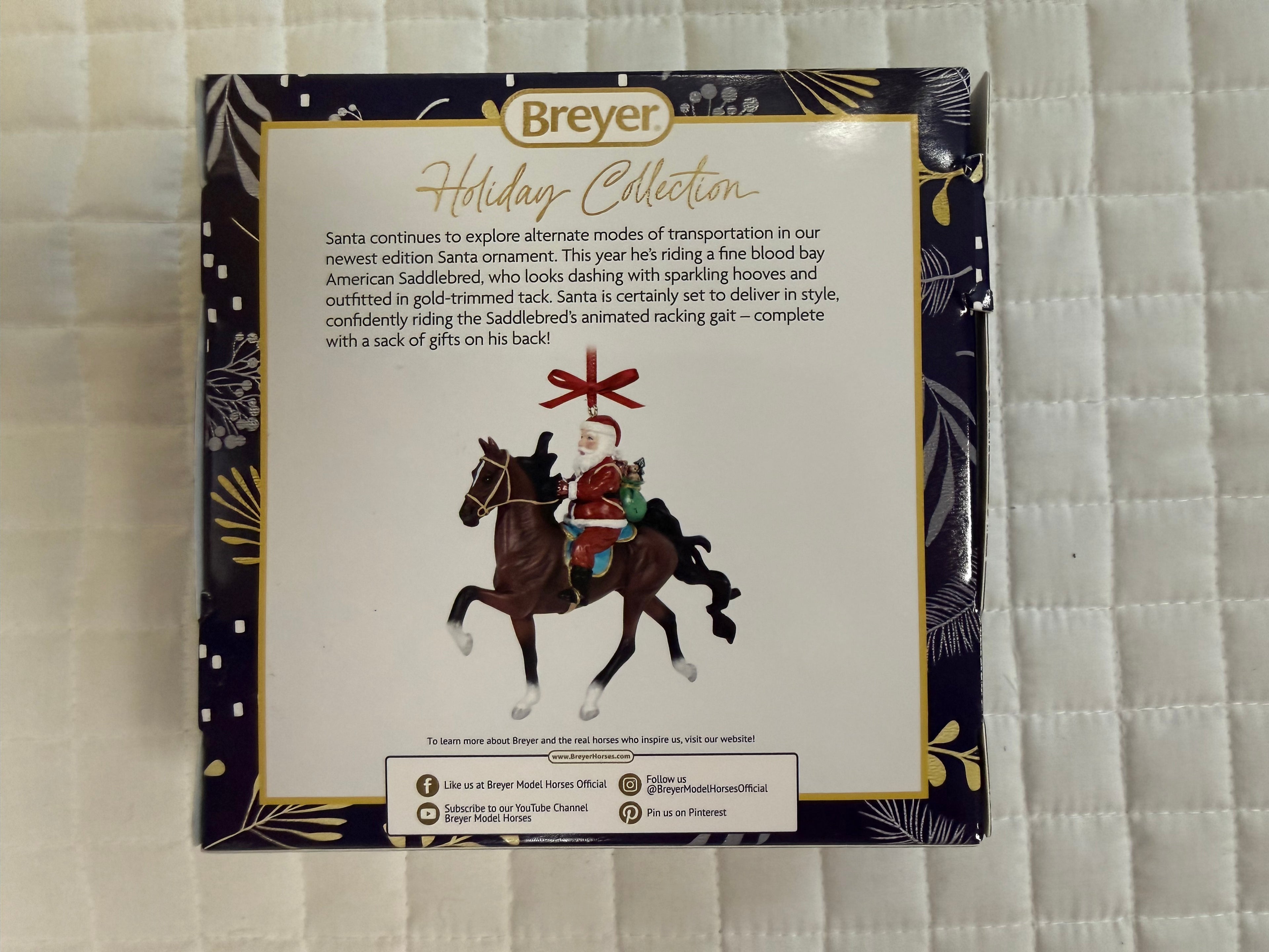 Breyer Showman Holiday Santa 2025 Santa Ornament