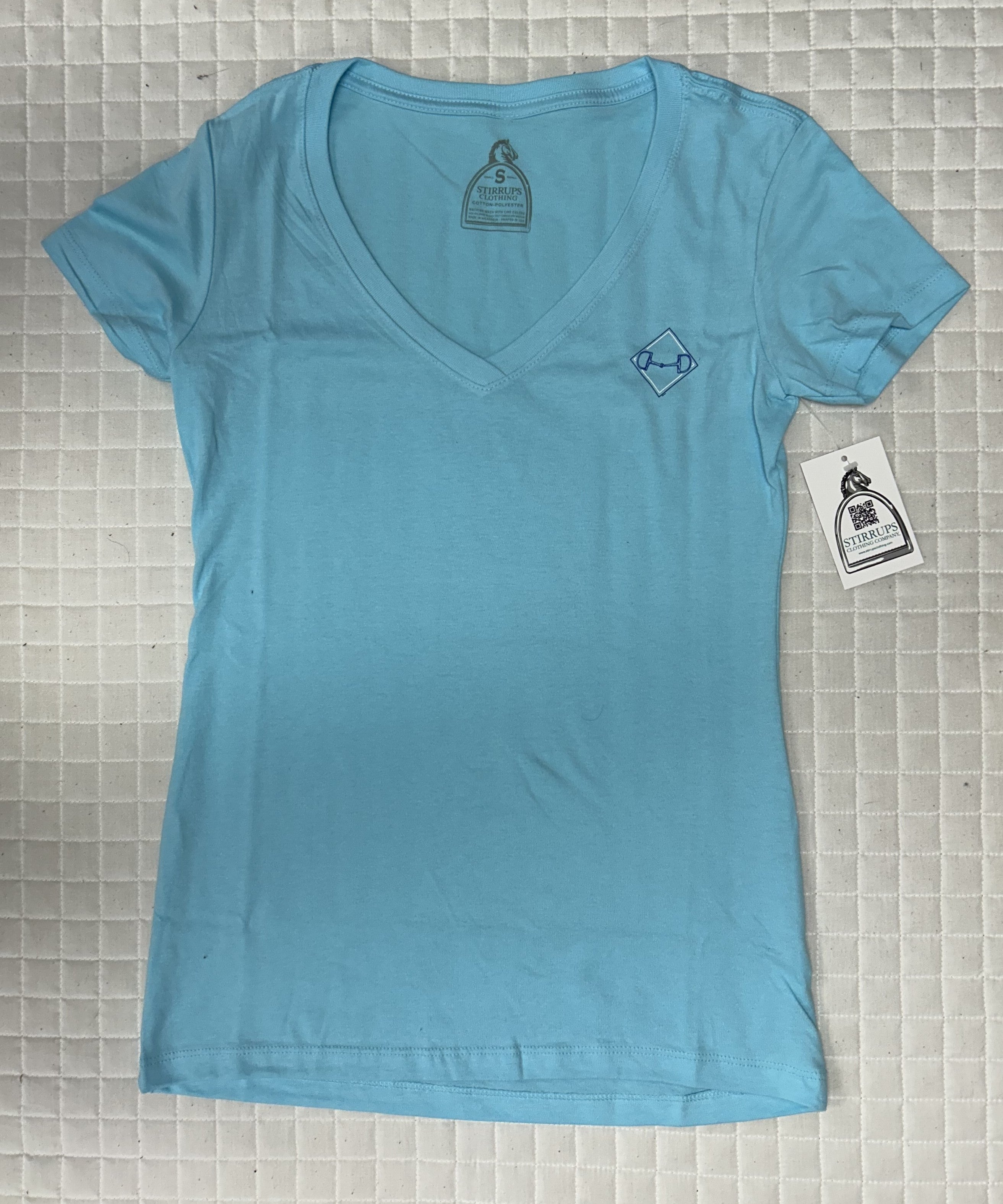 *SALE* Stirrups Clothing Ladies Diamond Bit V Neck Tee Shirt