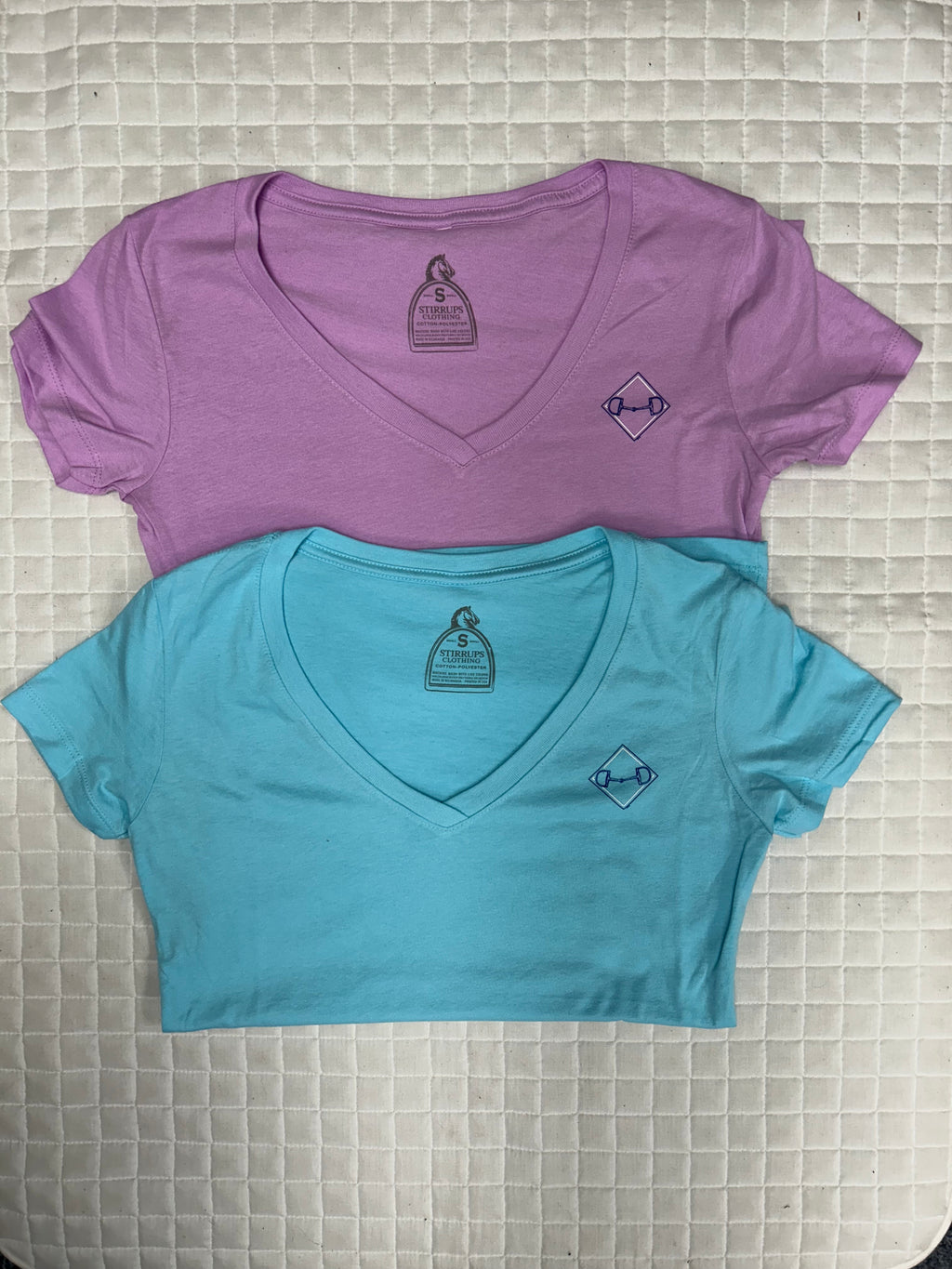 *SALE* Stirrups Clothing Ladies Diamond Bit V Neck Tee Shirt