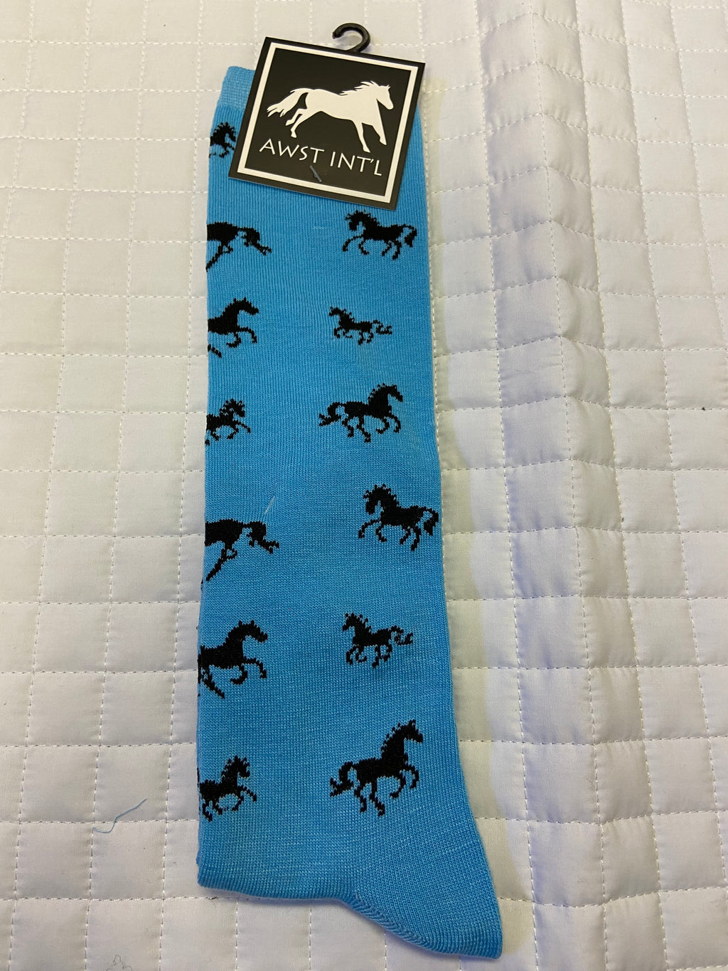 Ladies Knee High Running Horse Socks