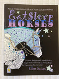Eat Sleep Horses Adult Coloring Book