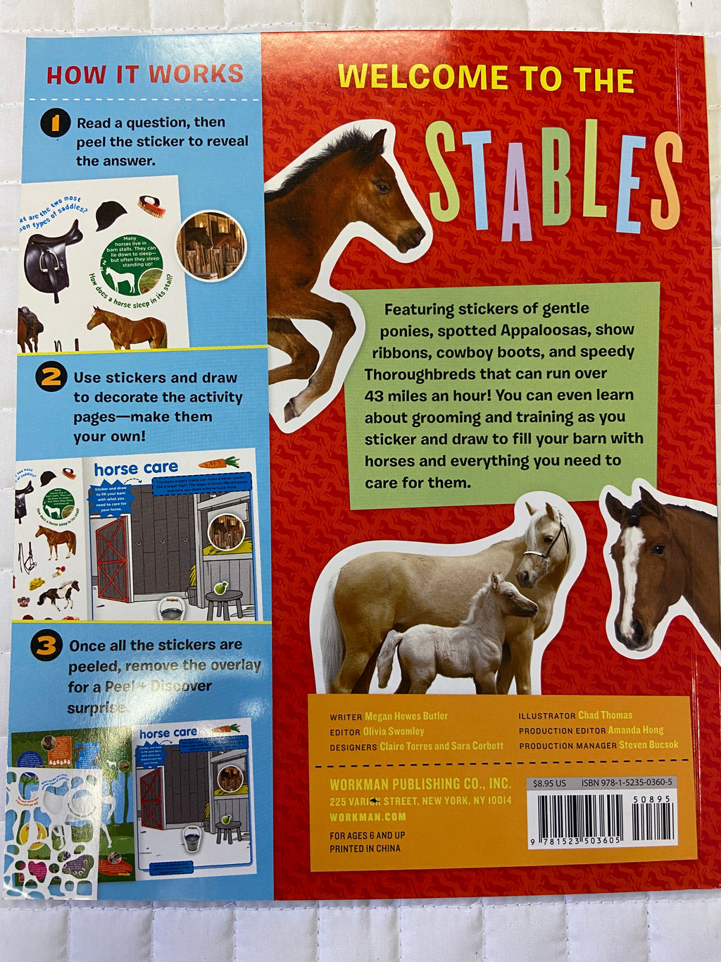 Peel and Discover Horses Sticker Book
