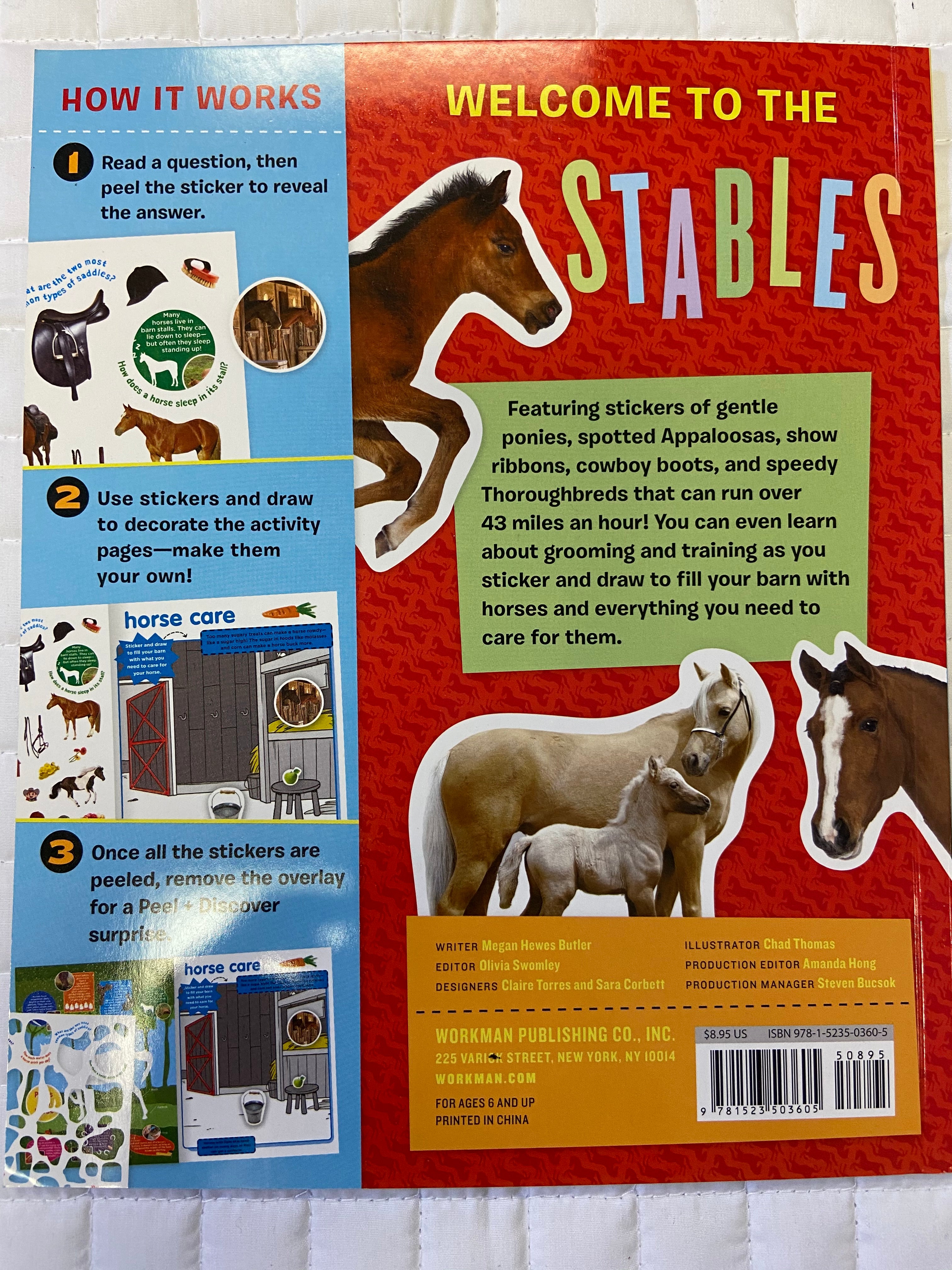 Peel and Discover Horses Sticker Book